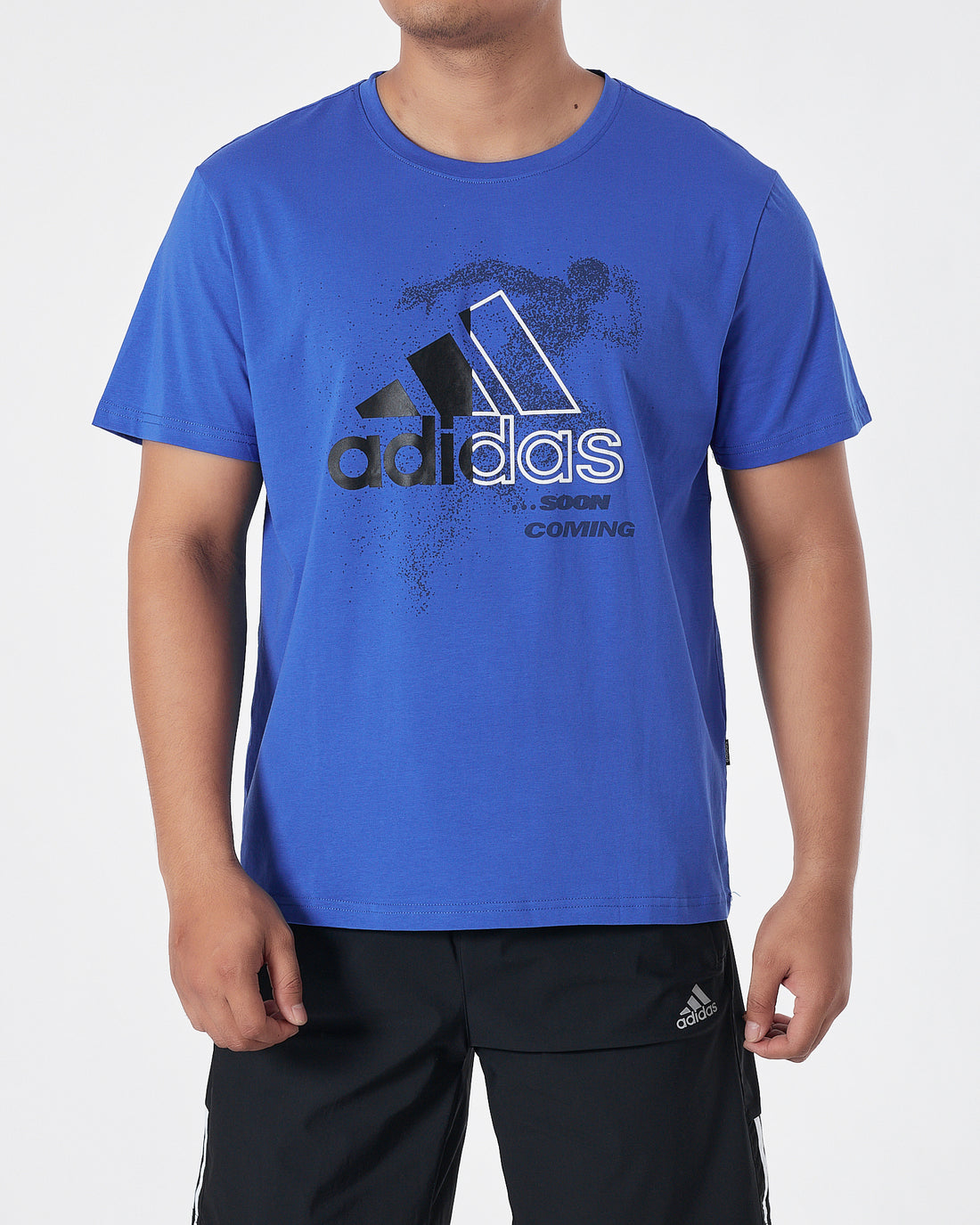 ADI Logo Printed Men Blue T-Shirt 13.90