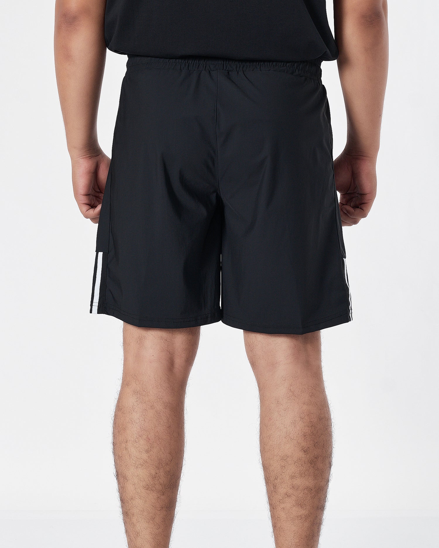 ADI Logo Printed Men Black Track Shorts 13.50