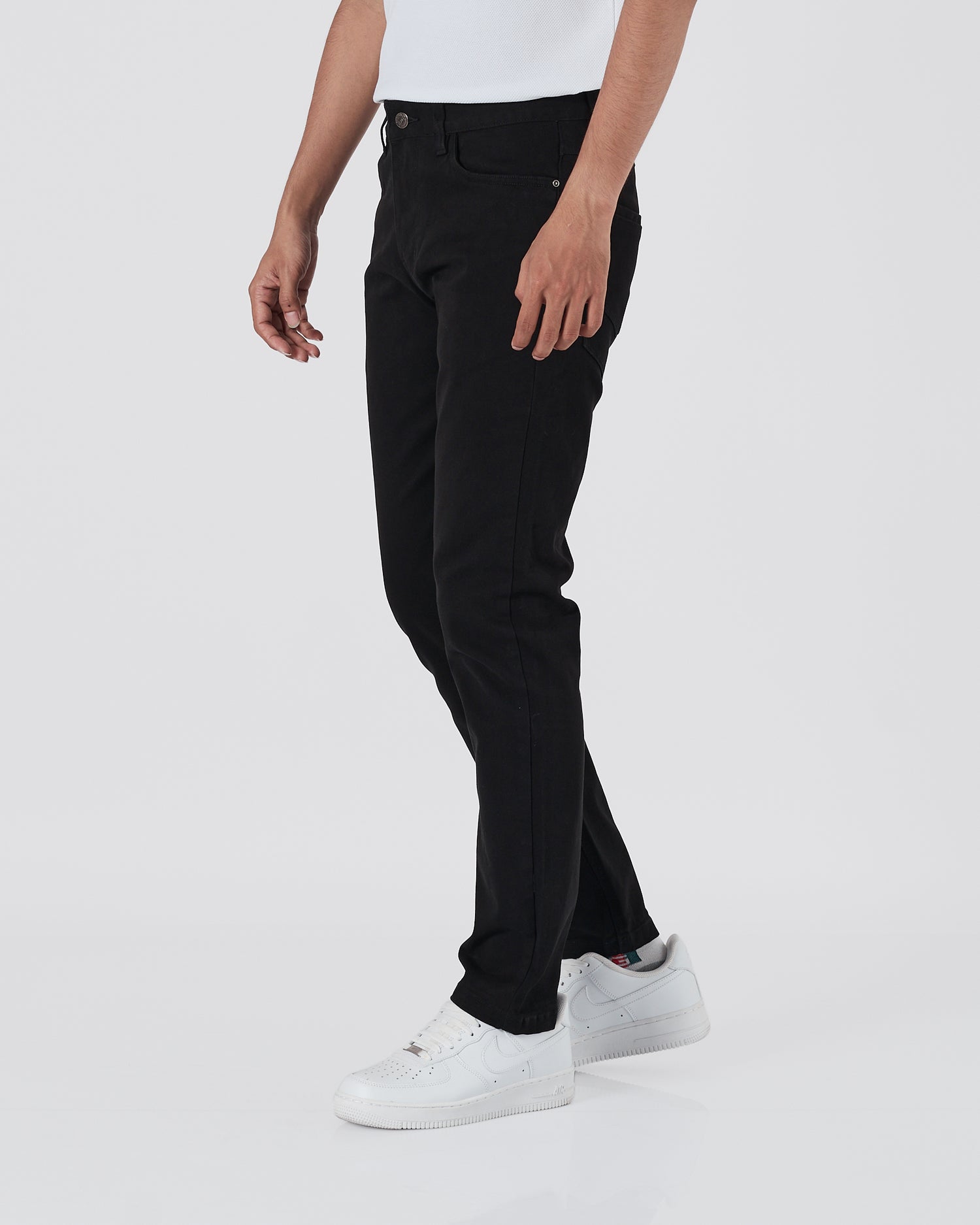 LAC Stretchy Men Black Casual Fit Jeans 24.90