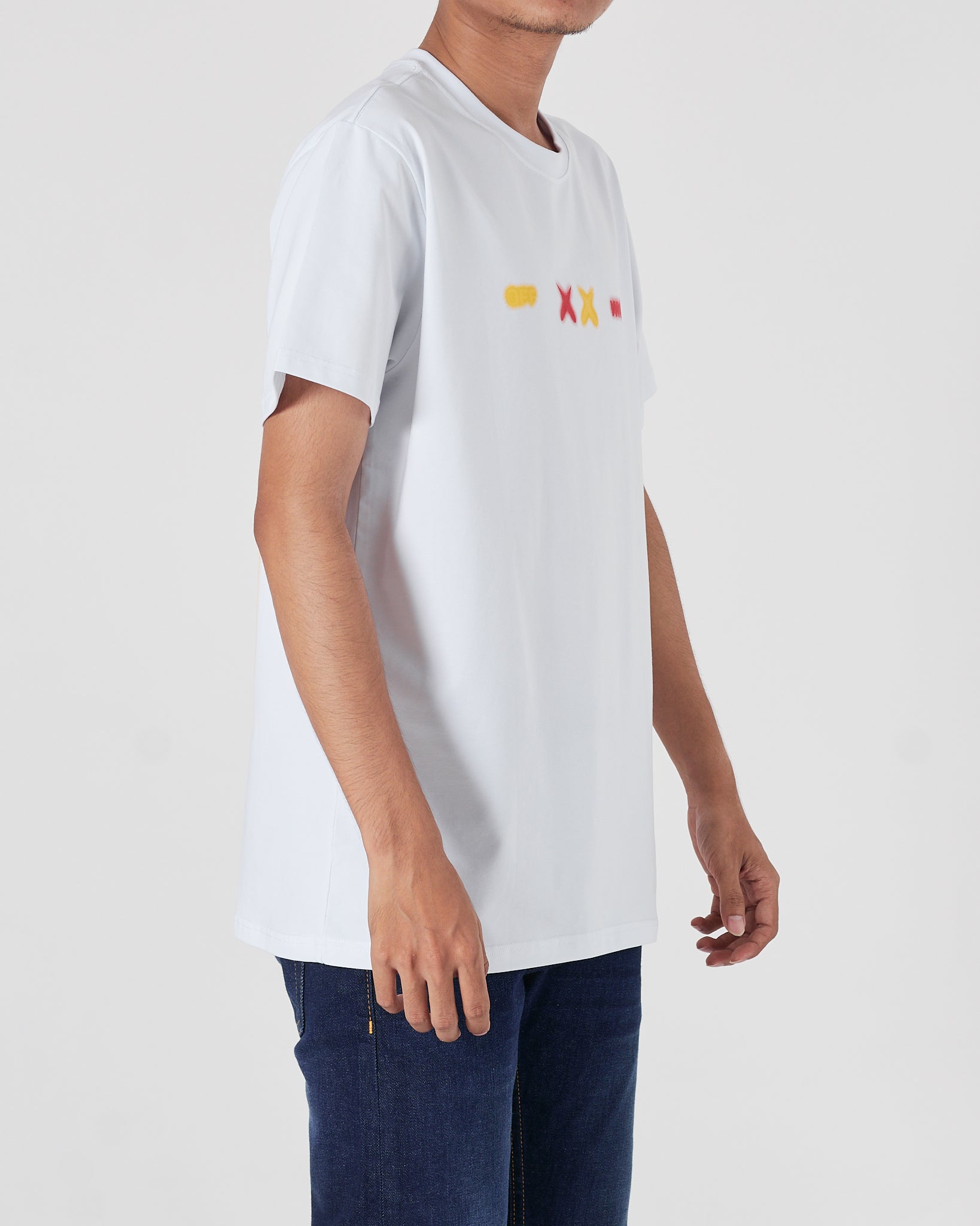 OW X Kaws Men White T-Shirt 16.50