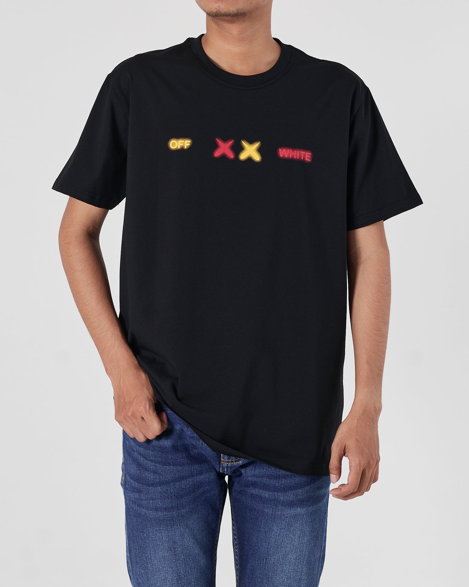 OW X Kaws Men Black T-Shirt 16.50