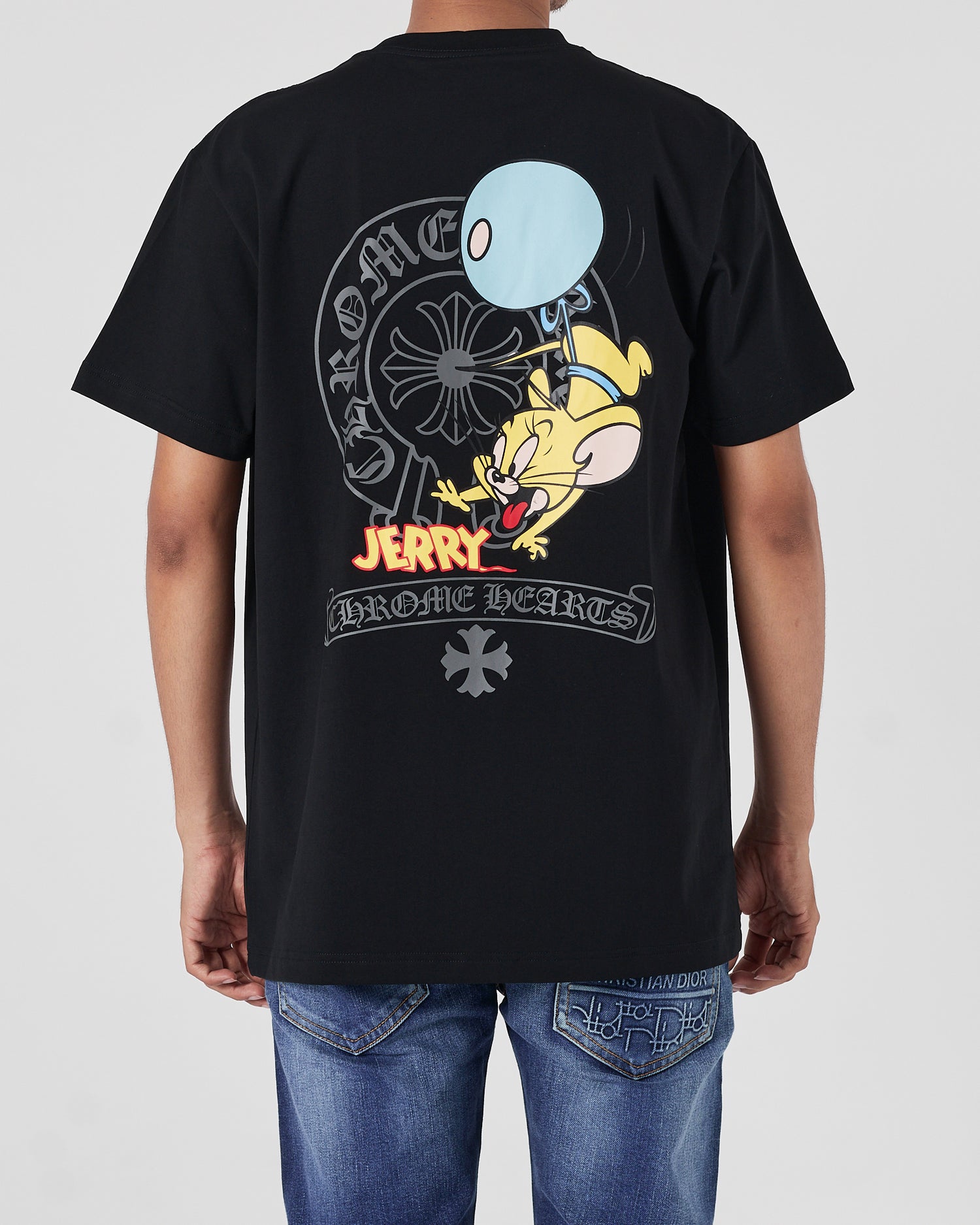 CH X Jerry Printed Men Black T-Shirt 15.90