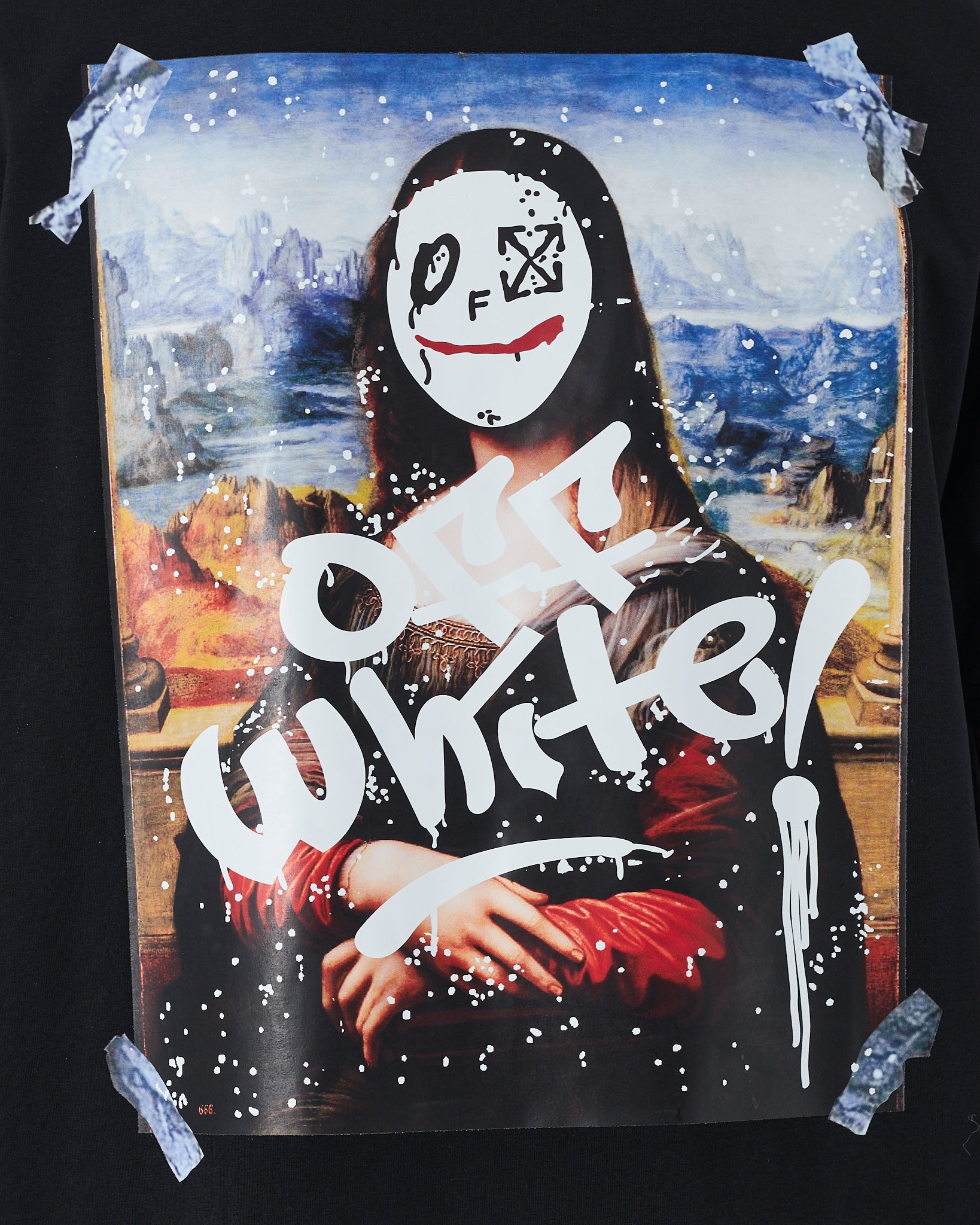 OW Monalisa Men Black T-Shirt 14.90