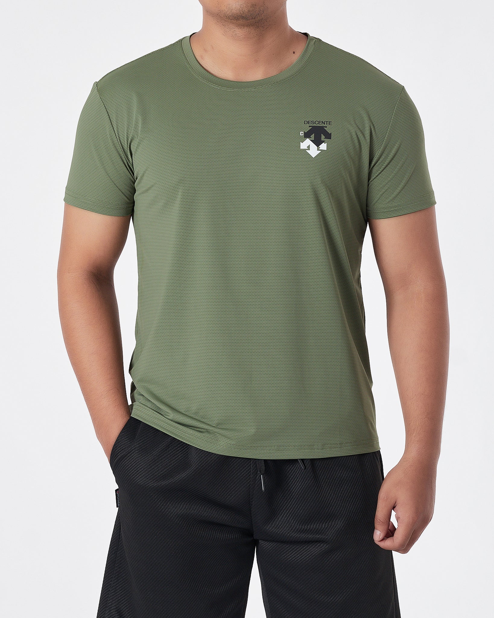 DES Logo Printed Men Green Sport T-Shirt 13.50