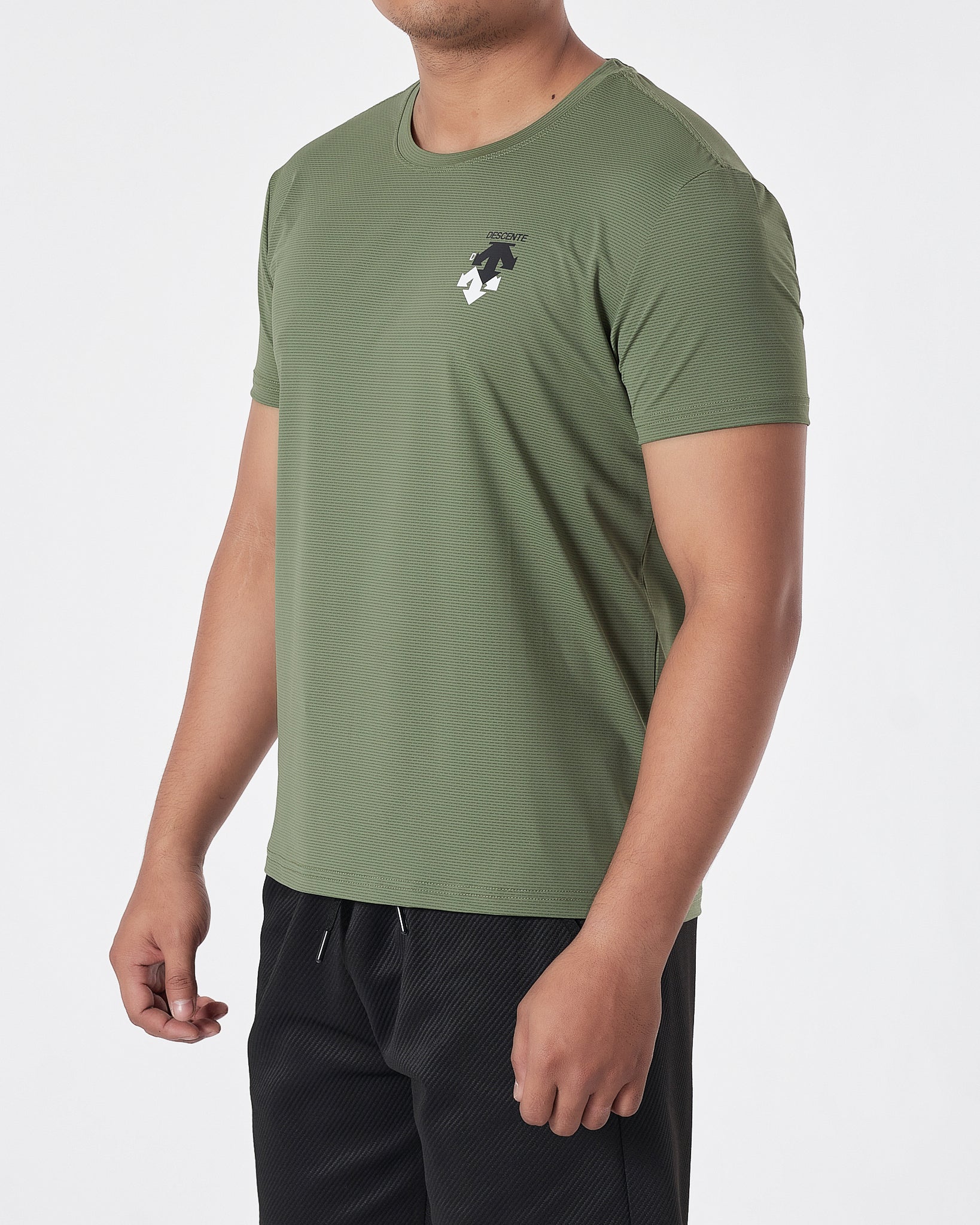 DES Logo Printed Men Green Sport T-Shirt 13.50