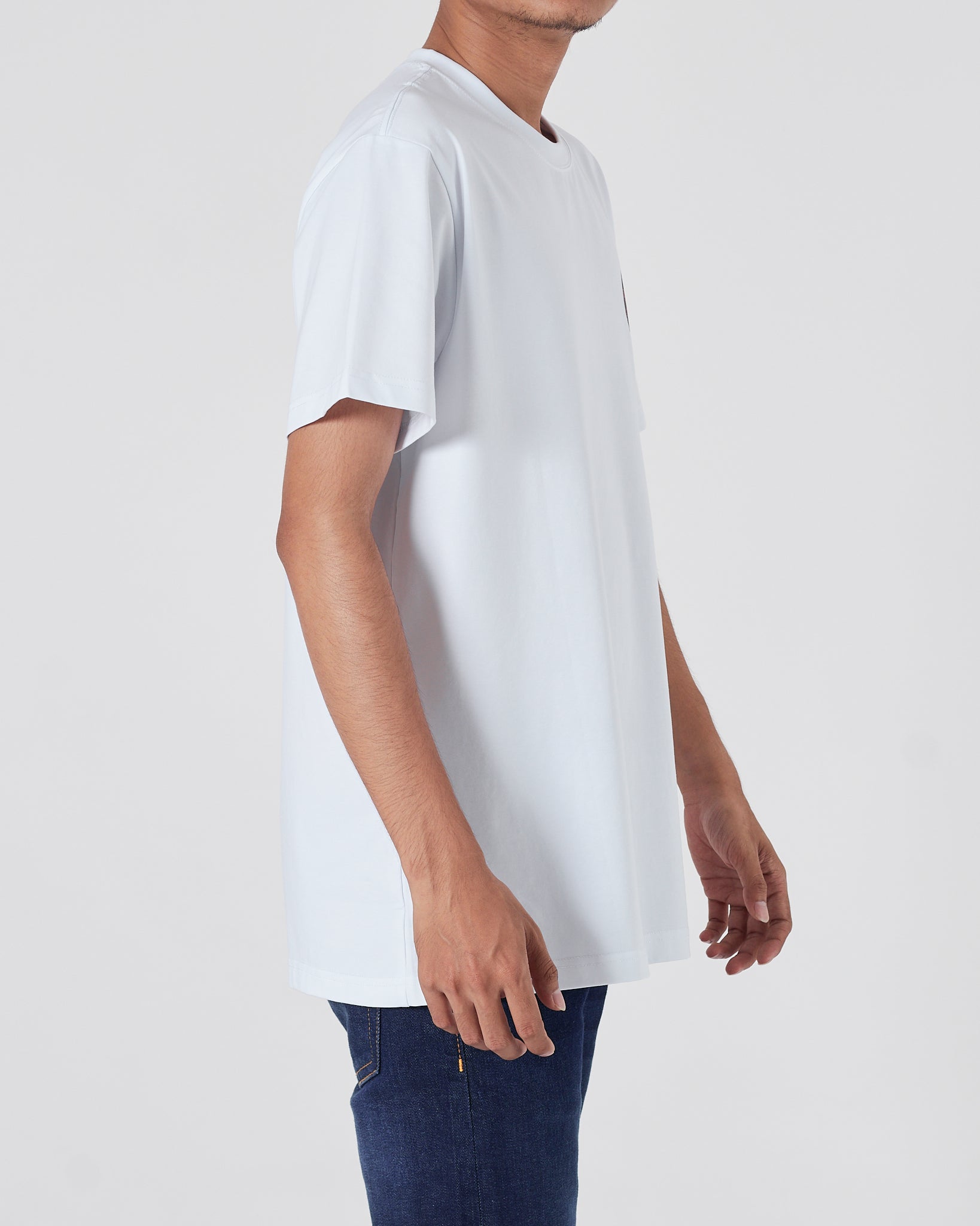 CH Front Back Logo Printed Men White T-Shirt 15.90