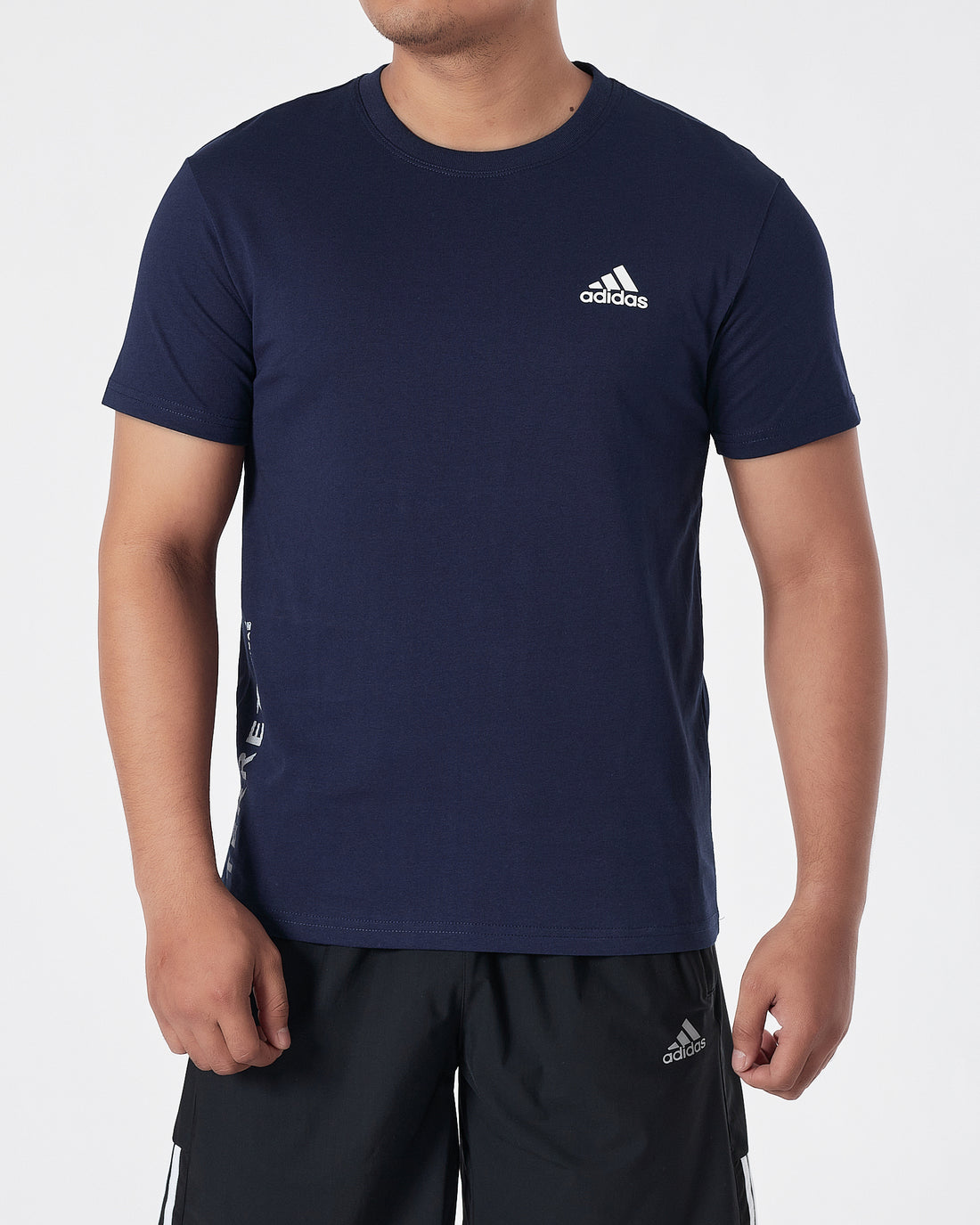 ADI Logo Embroidered Men Blue Sport T-Shirt 14.90