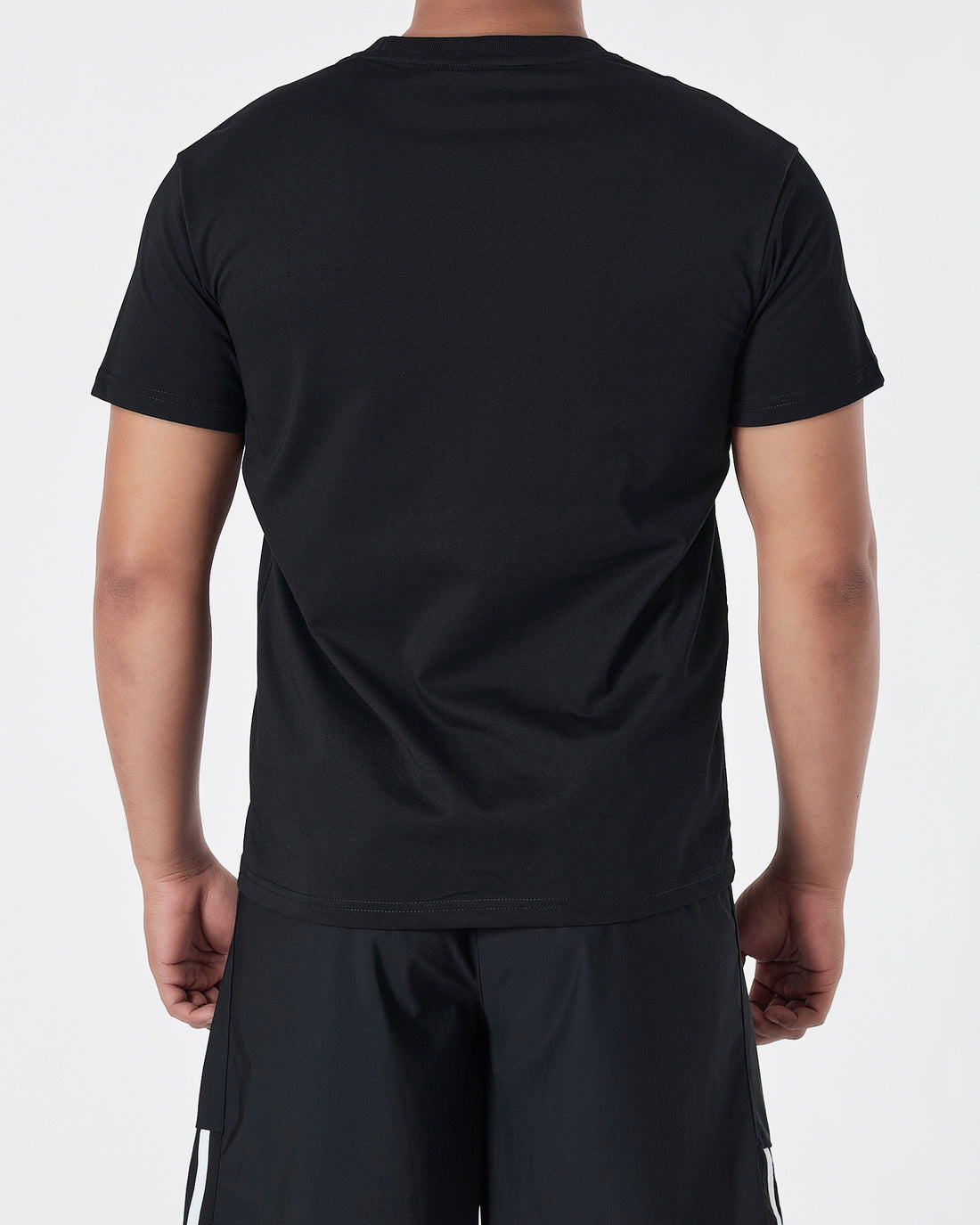 ADI Logo Embroidered Men Black Sport T-Shirt 14.90