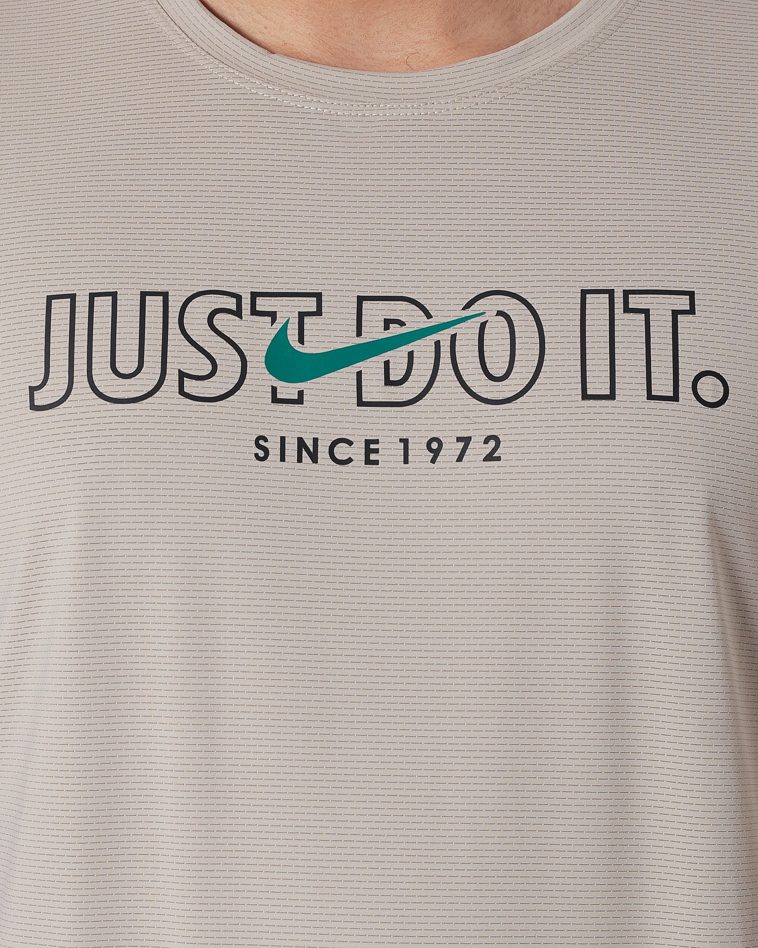 NIK Just Do It Men Cream Sport T-Shirt 13.90