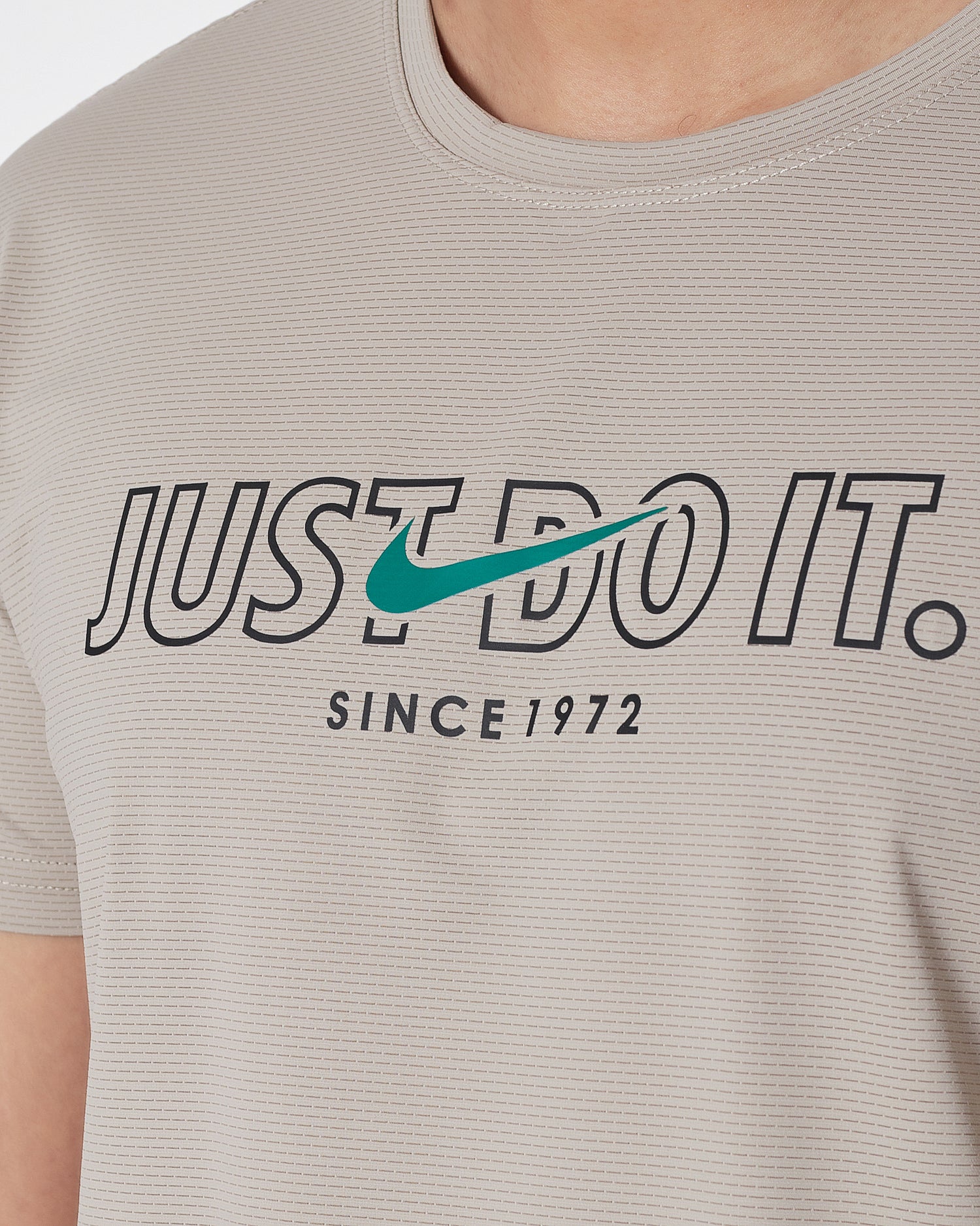 NIK Just Do It Men Cream Sport T-Shirt 13.90