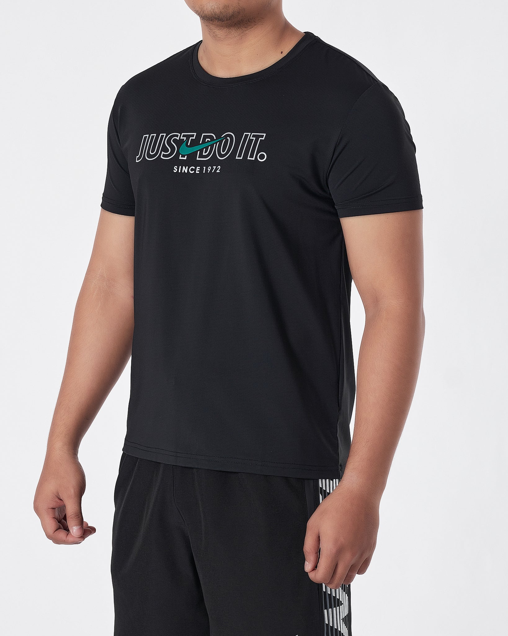 NIK Just Do It Men Black Sport T-Shirt 13.90