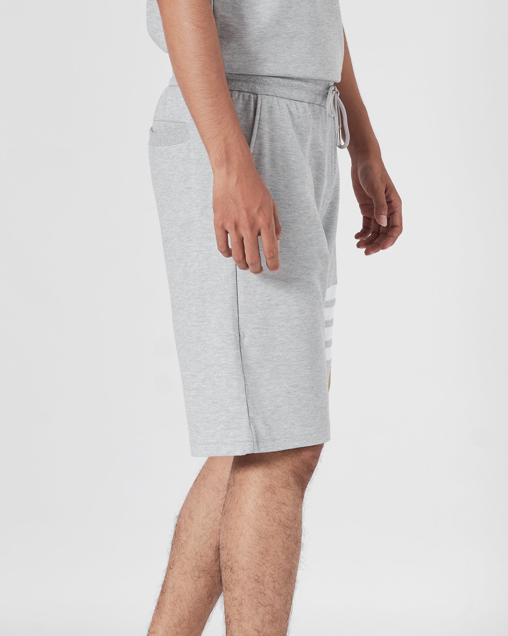 TB 4 Bar Striped Men Grey Shorts 16.90