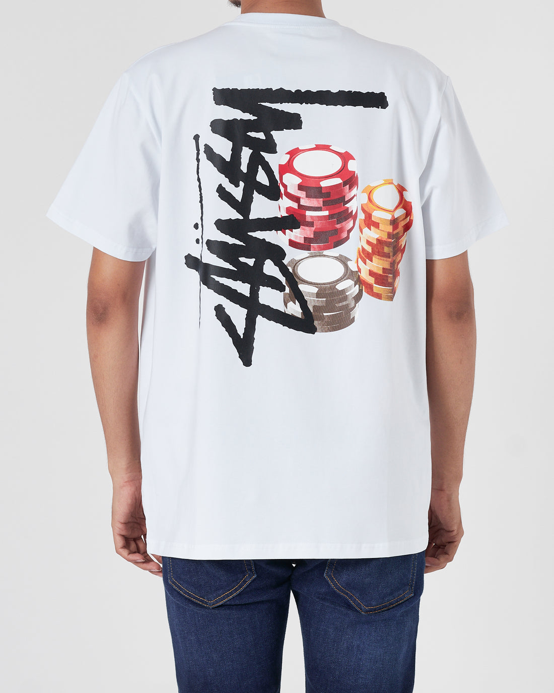 STU Back Logo Printed Men White T-Shirt 15.90