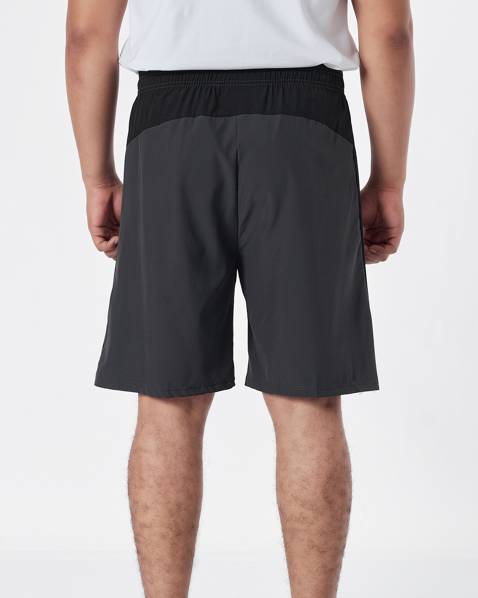 UA Side Striped Logo Vertical Men Grey Track Shorts 12.90