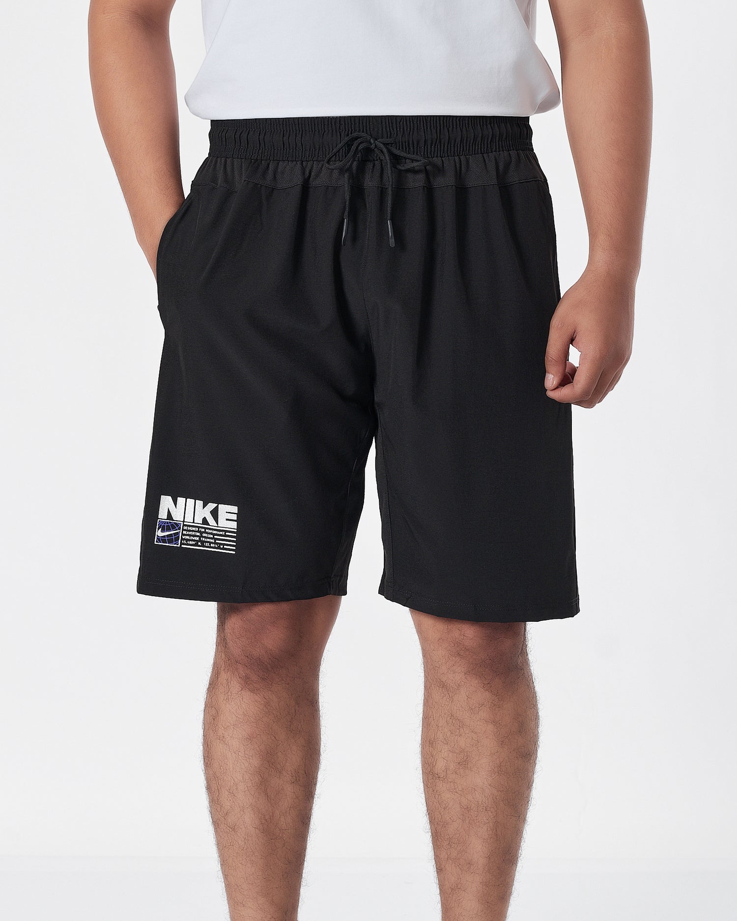 NIK Logo Printed Men Black Track Shorts 12.90