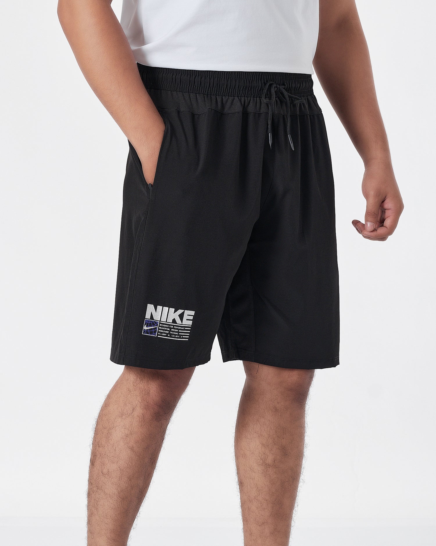 NIK Logo Printed Men Black Track Shorts 12.90