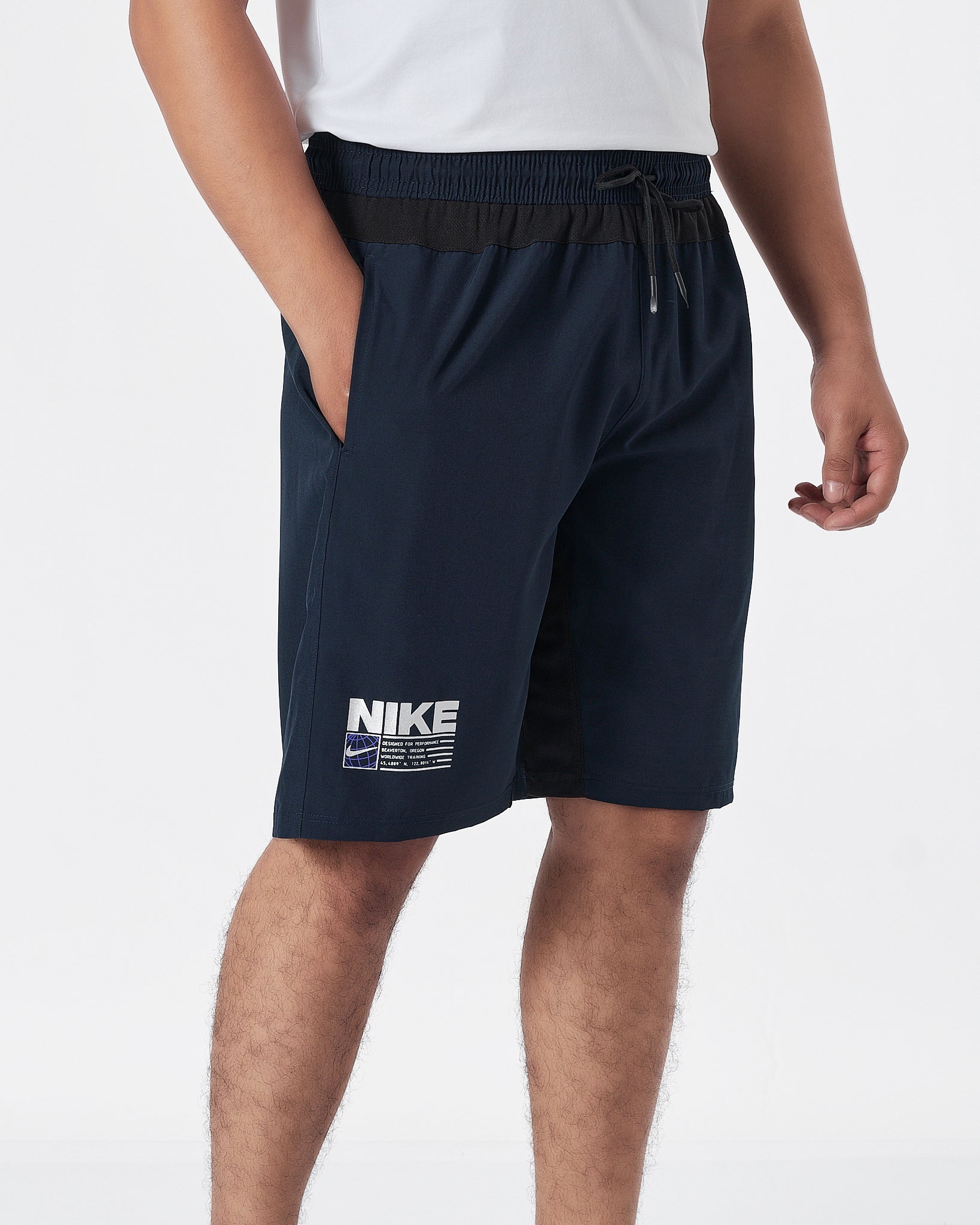 NIK Logo Printed Men Blue Track Shorts 12.90