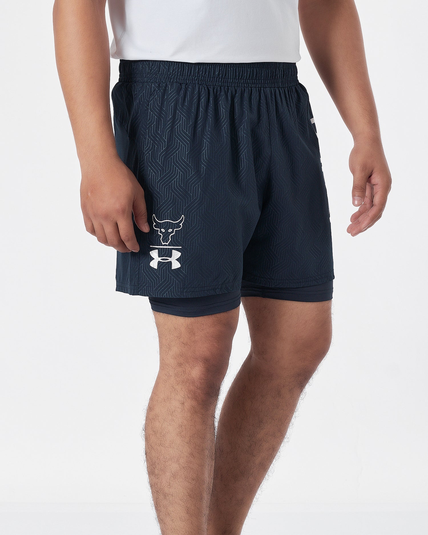 UA Both Side Printed 2 in 1  Men Blue Track Shorts 13.90