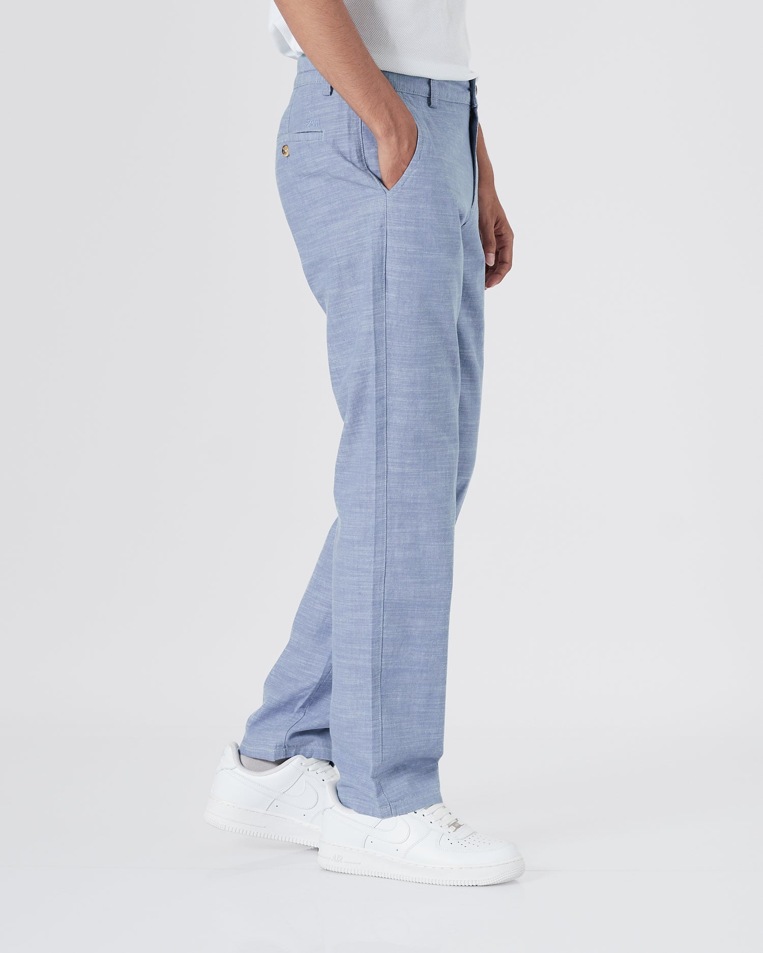 ZAR Linen Men Light Blue Pants 24.90