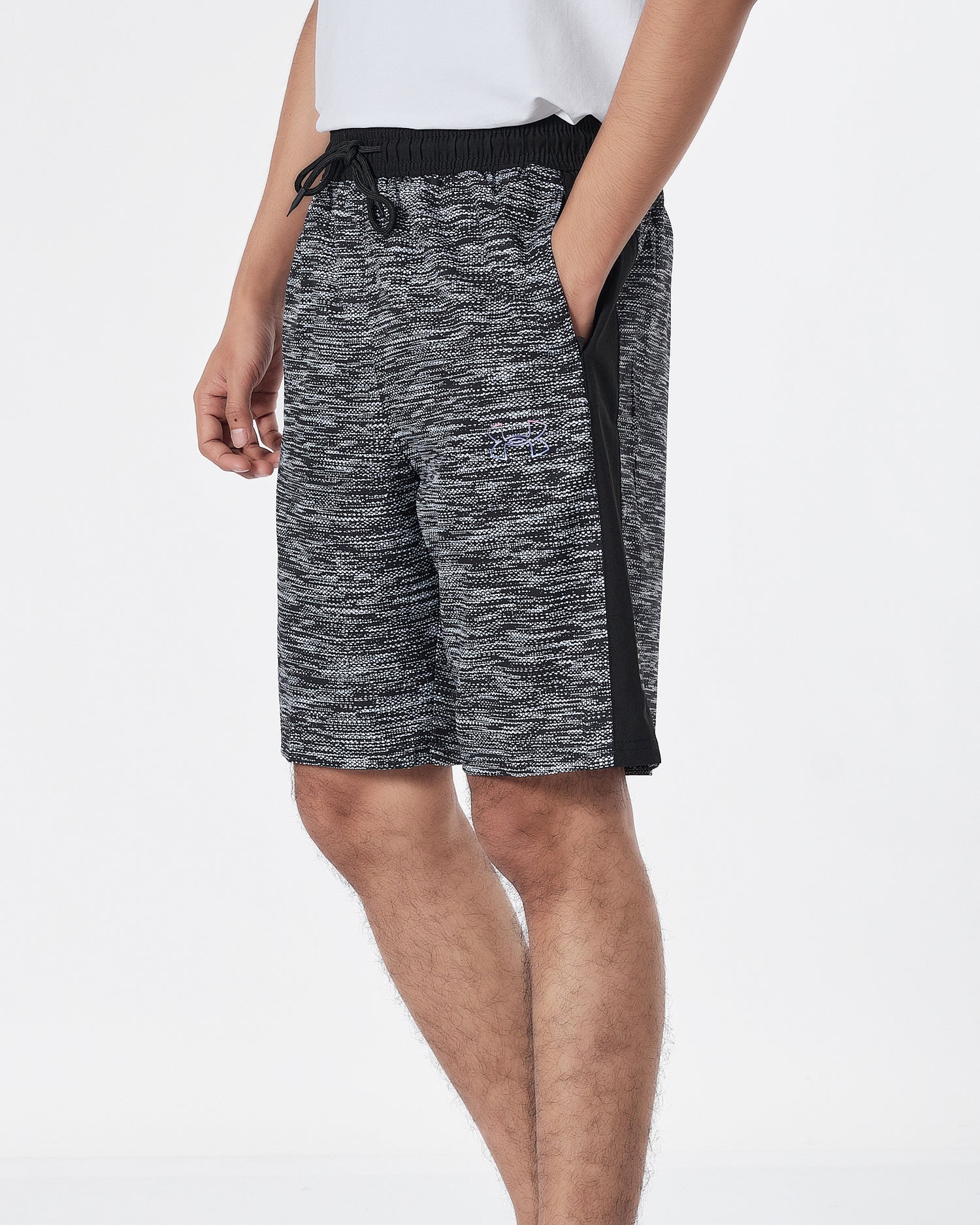 UA Left Logo Printed Men Grey  Track Shorts 12.90