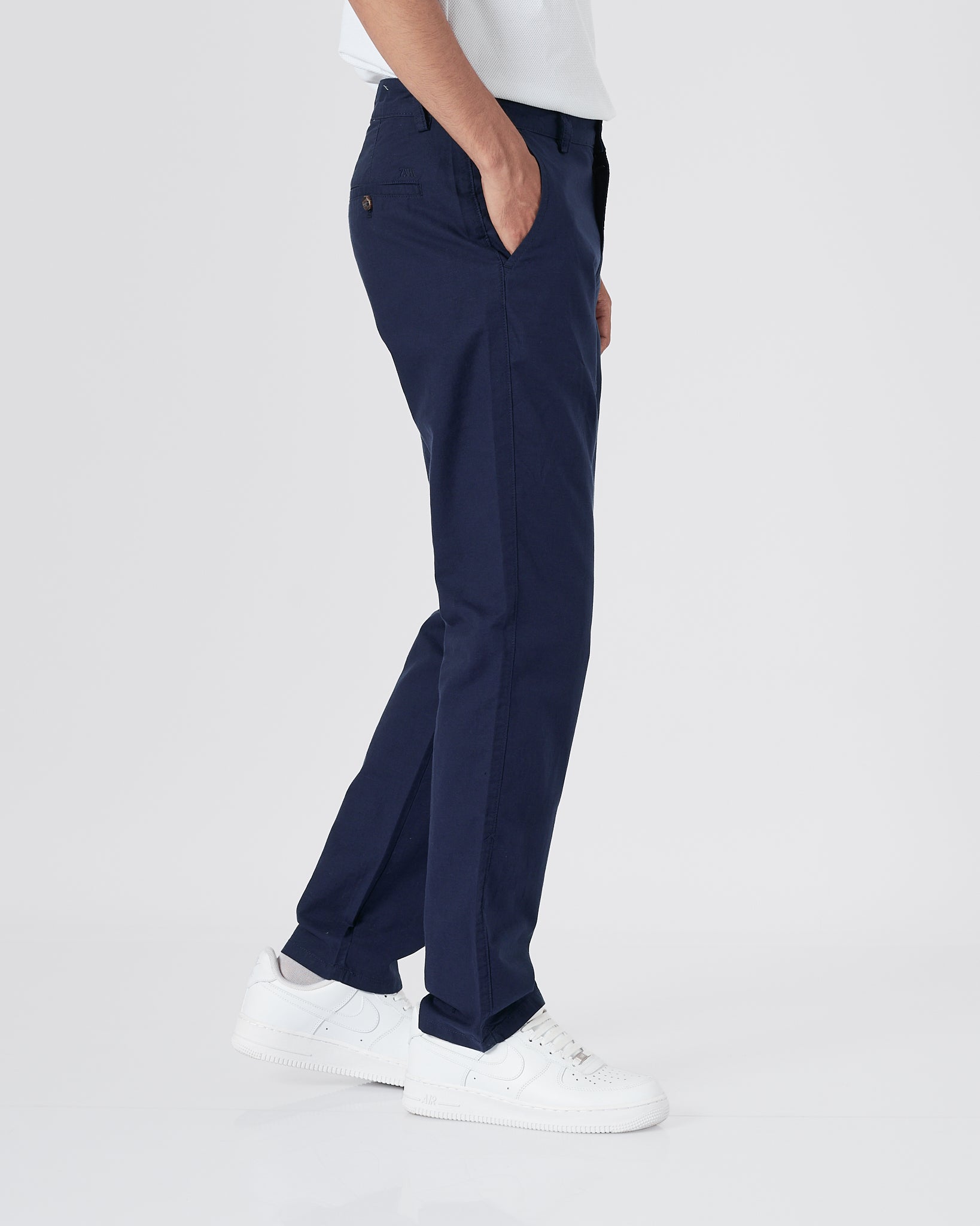 ZAR Linen Men Dark Blue Pants 24.90