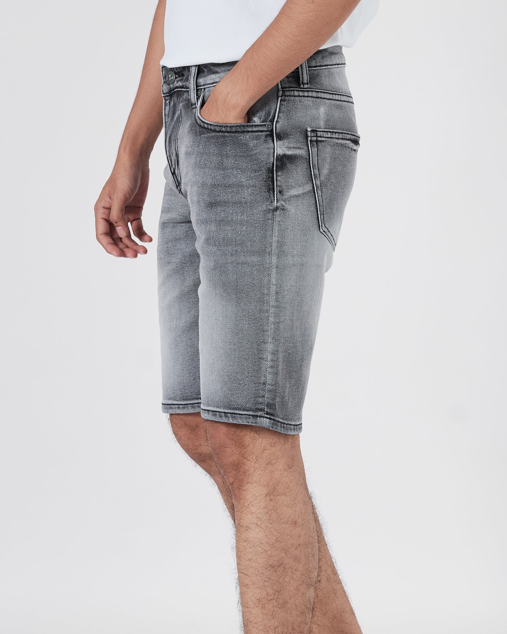 BUR Charcoal Men Short Jeans 18.90