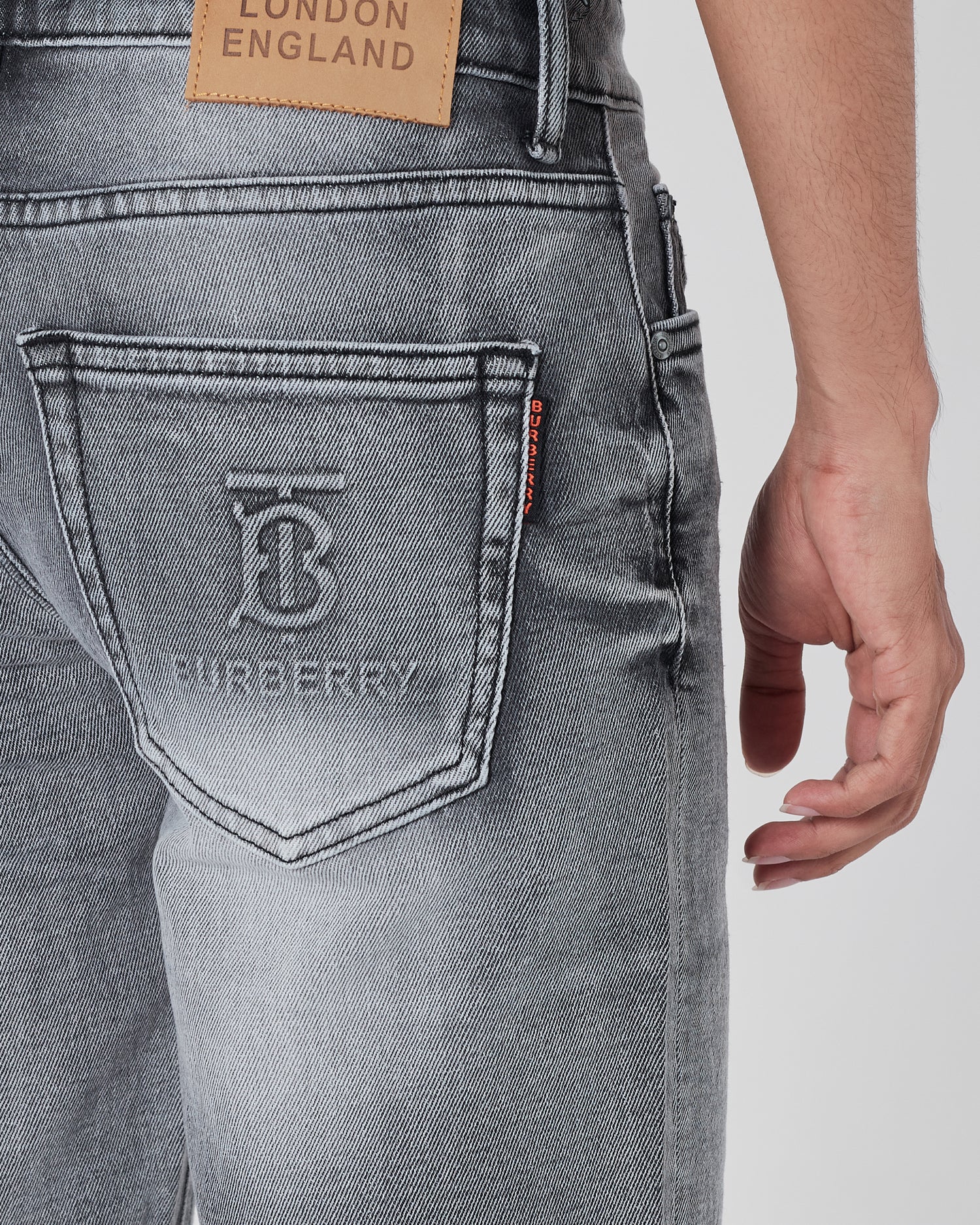 BUR Charcoal Men Short Jeans 18.90