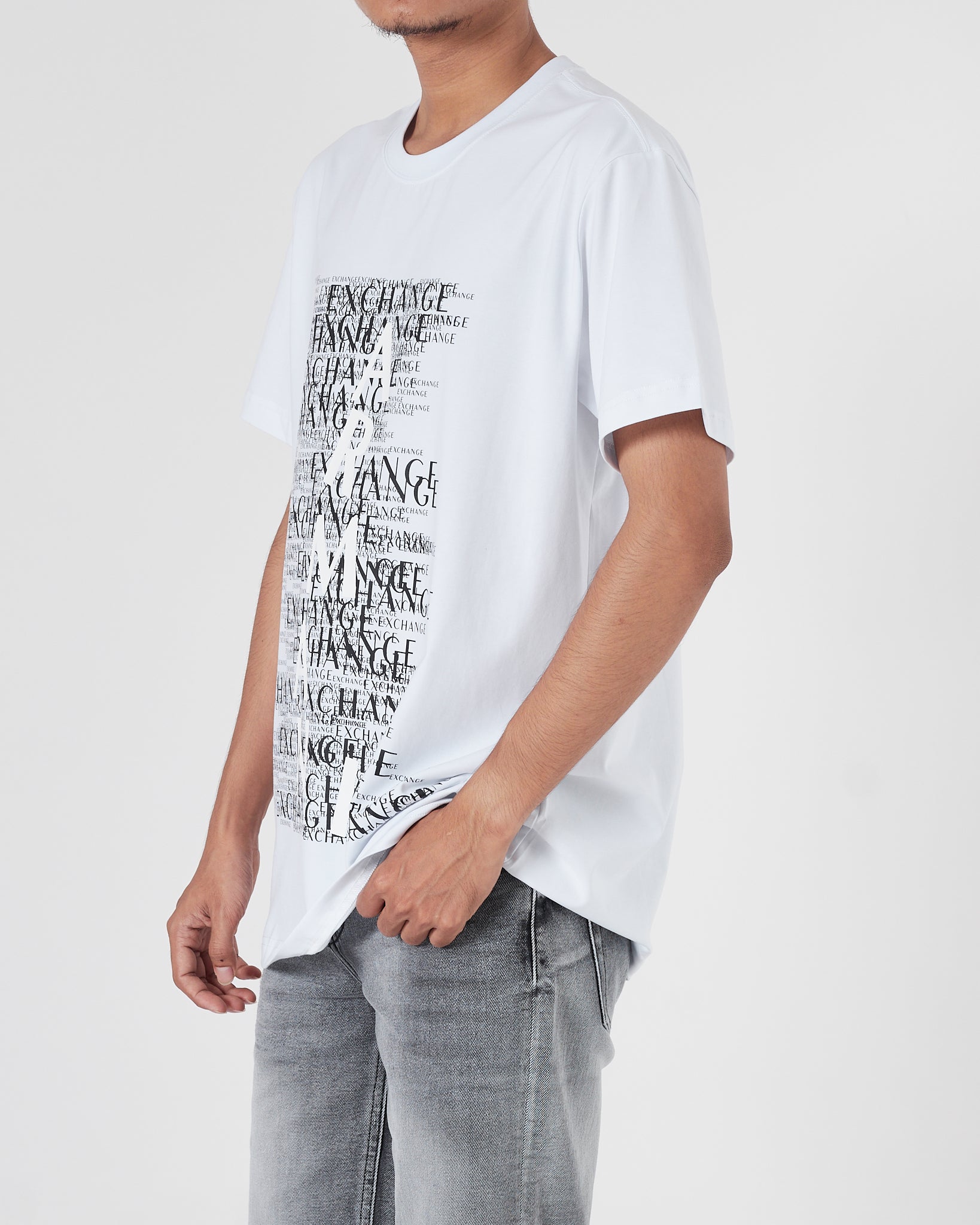 ARM AX Logo Printed Men White T-Shirt 16.90