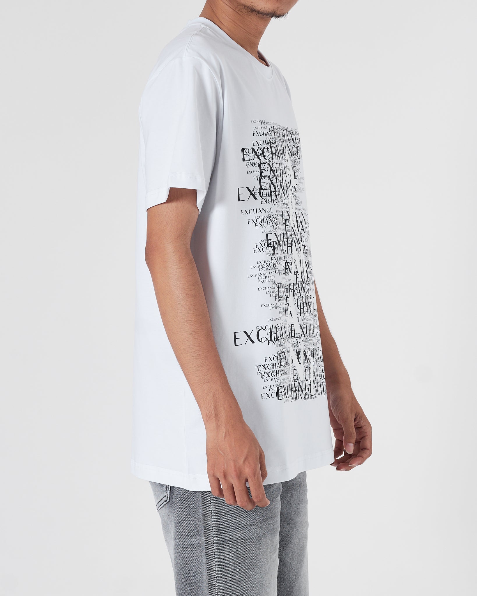 ARM AX Logo Printed Men White T-Shirt 16.90