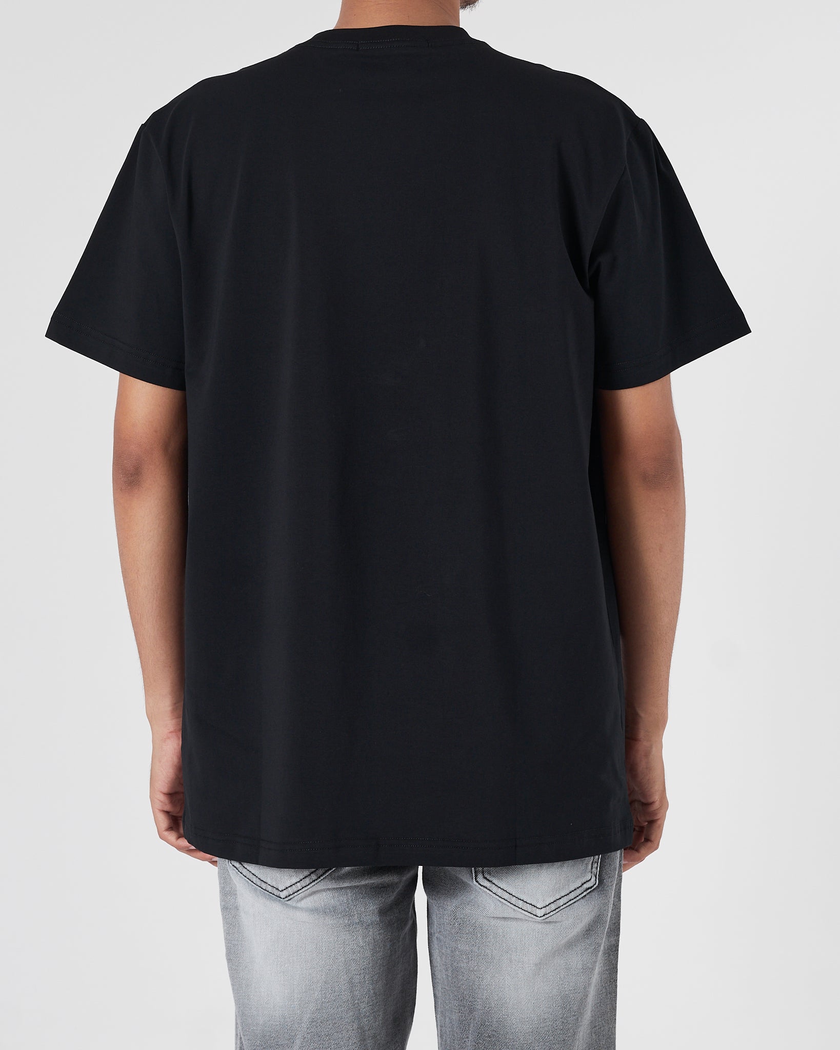 ARM AX Logo Printed Men Black T-Shirt 16.90