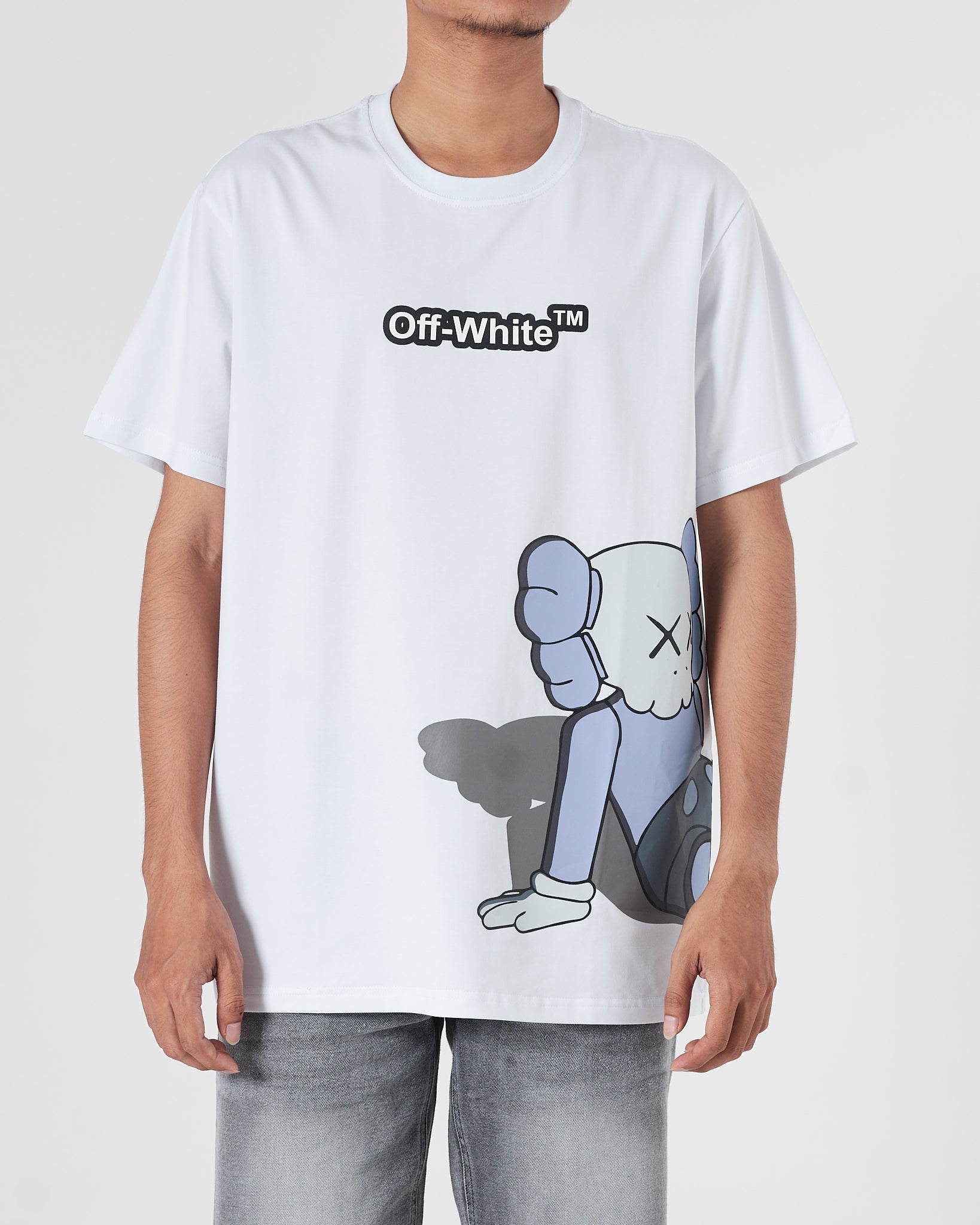 OW X Kaws Men White T-Shirt 15.90