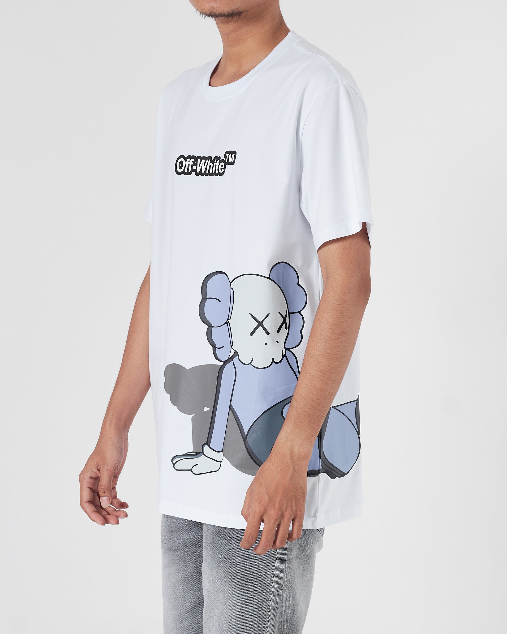 OW X Kaws Men White T-Shirt 15.90