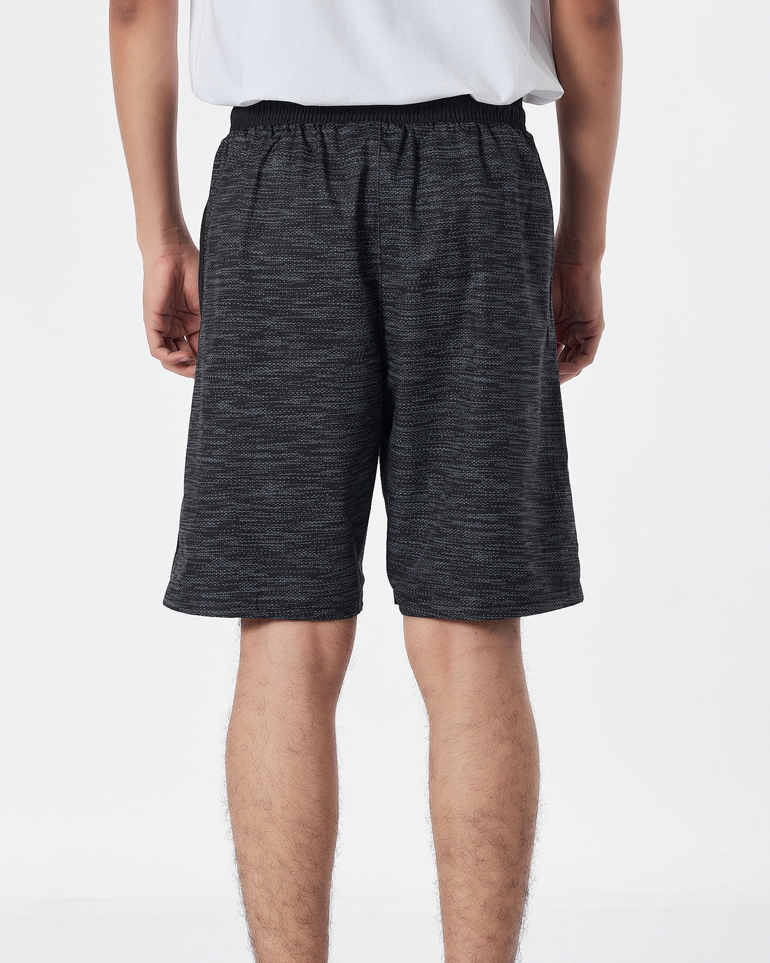 UA Left Logo Printed Men Dark Grey Track Shorts 12.90