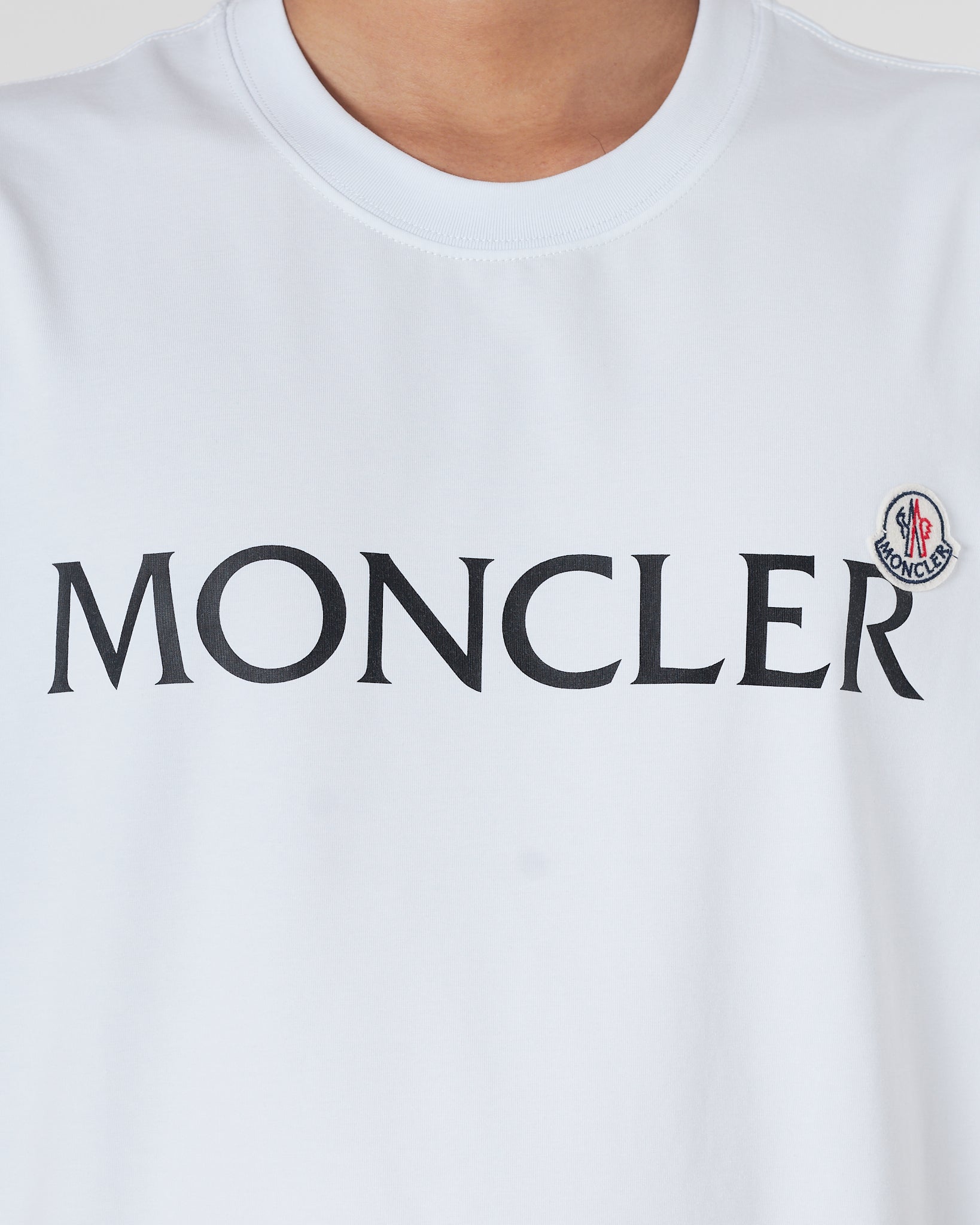 MON Logo Printed Men White T-Shirt 15.90