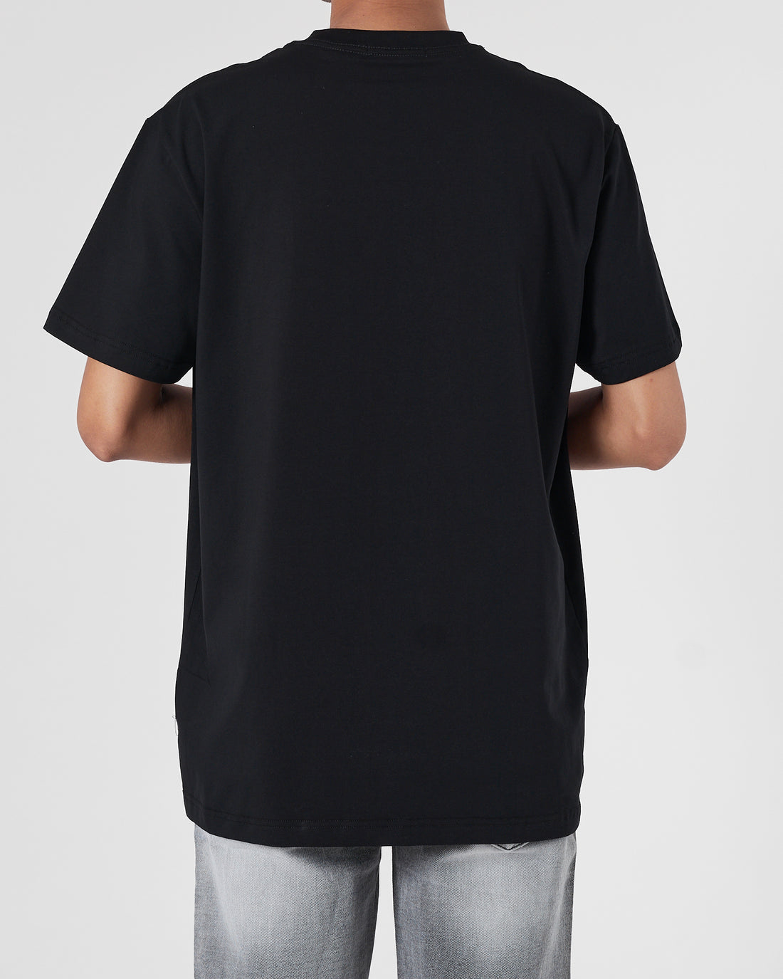 MON Logo Printed Men Black T-Shirt 15.90