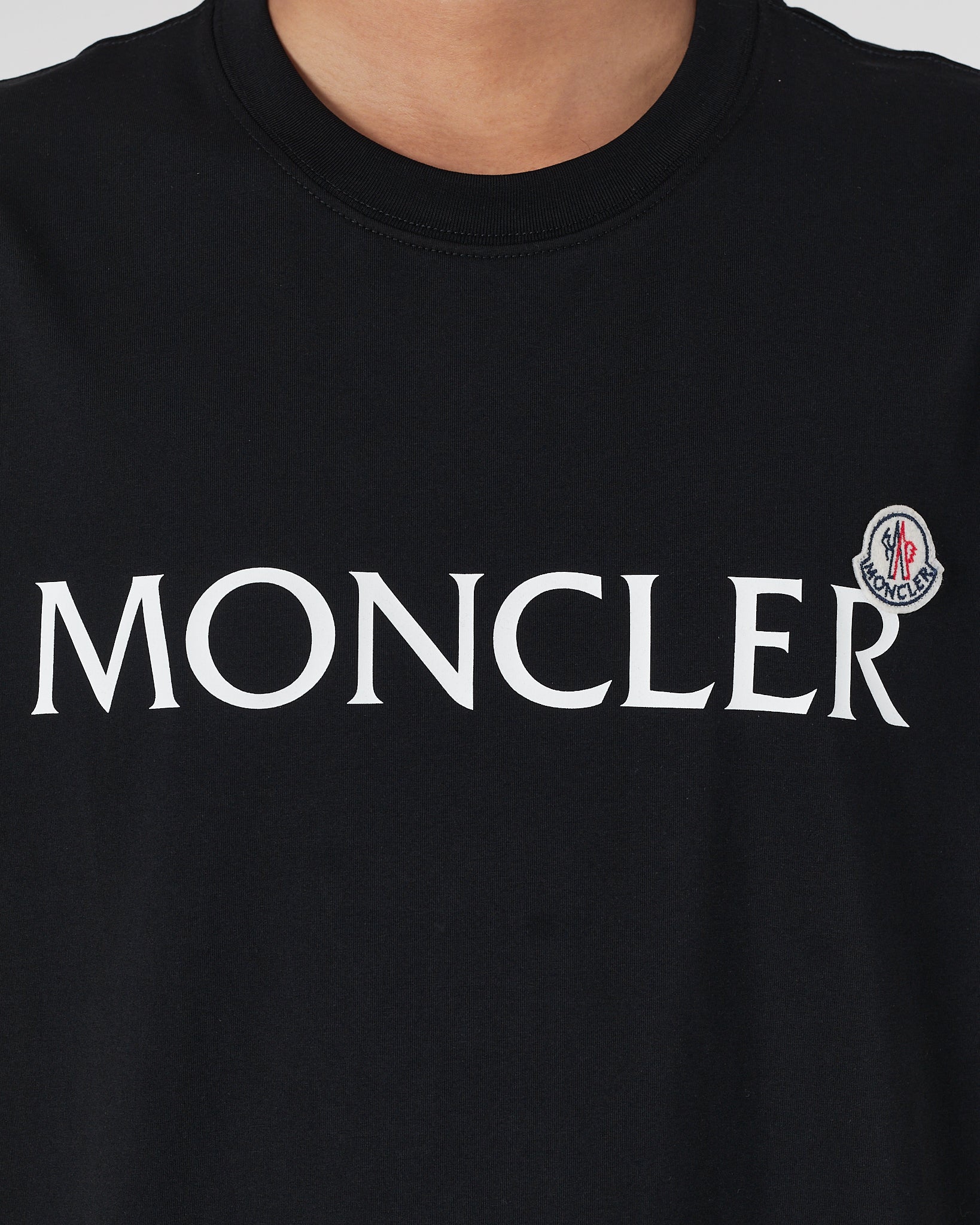 MON Logo Printed Men Black T-Shirt 15.90