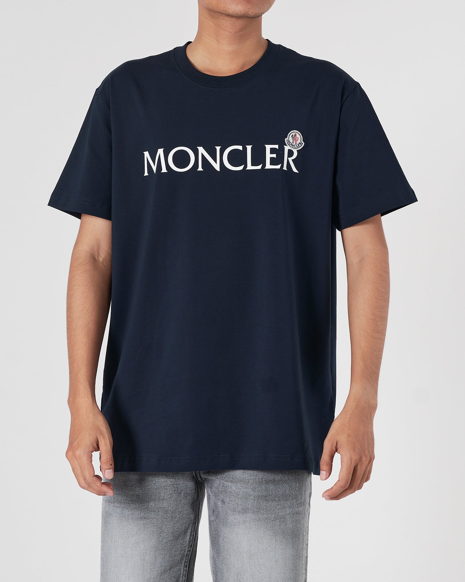 MON Logo Printed Men Blue T-Shirt 15.90