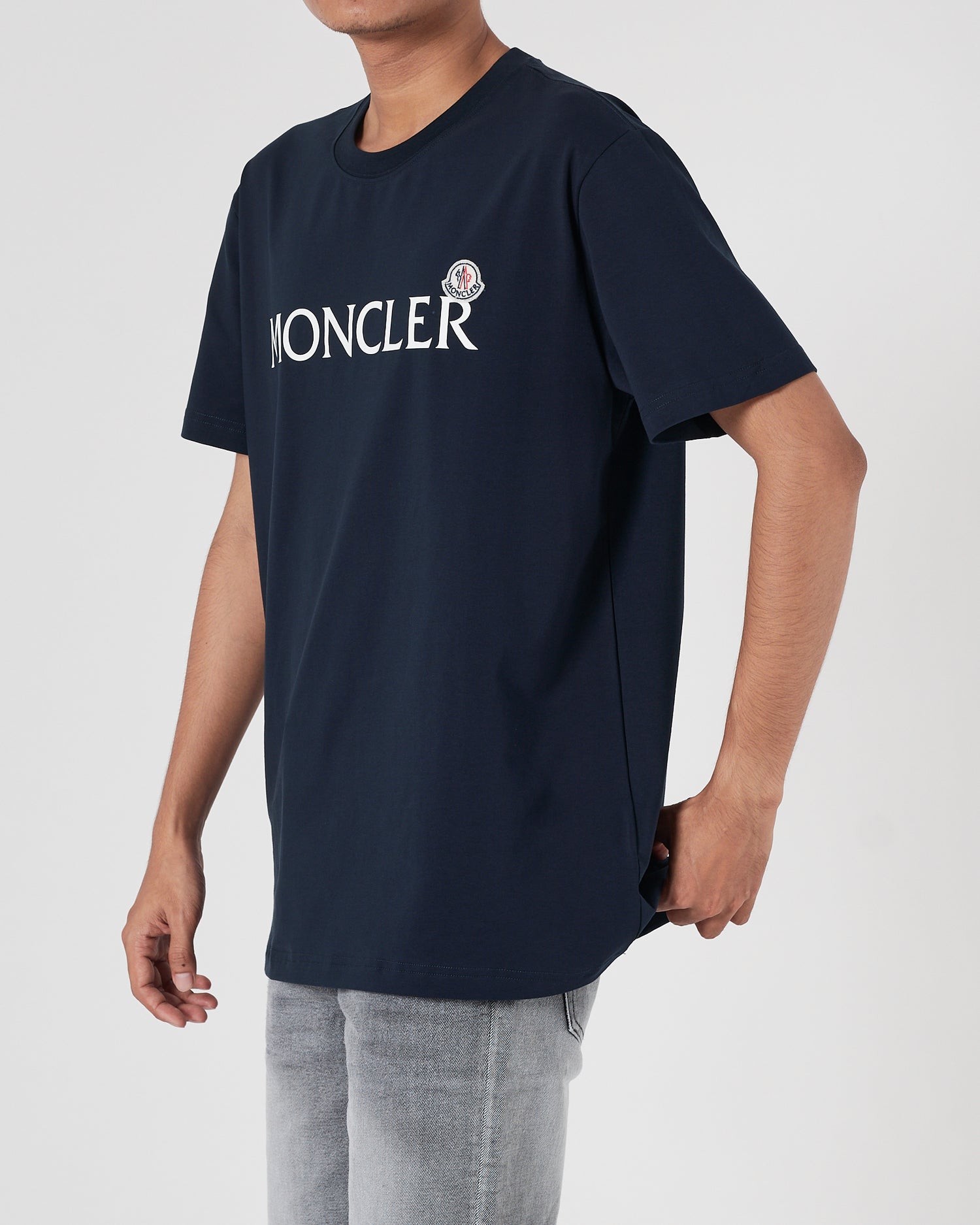 MON Logo Printed Men Blue T-Shirt 15.90