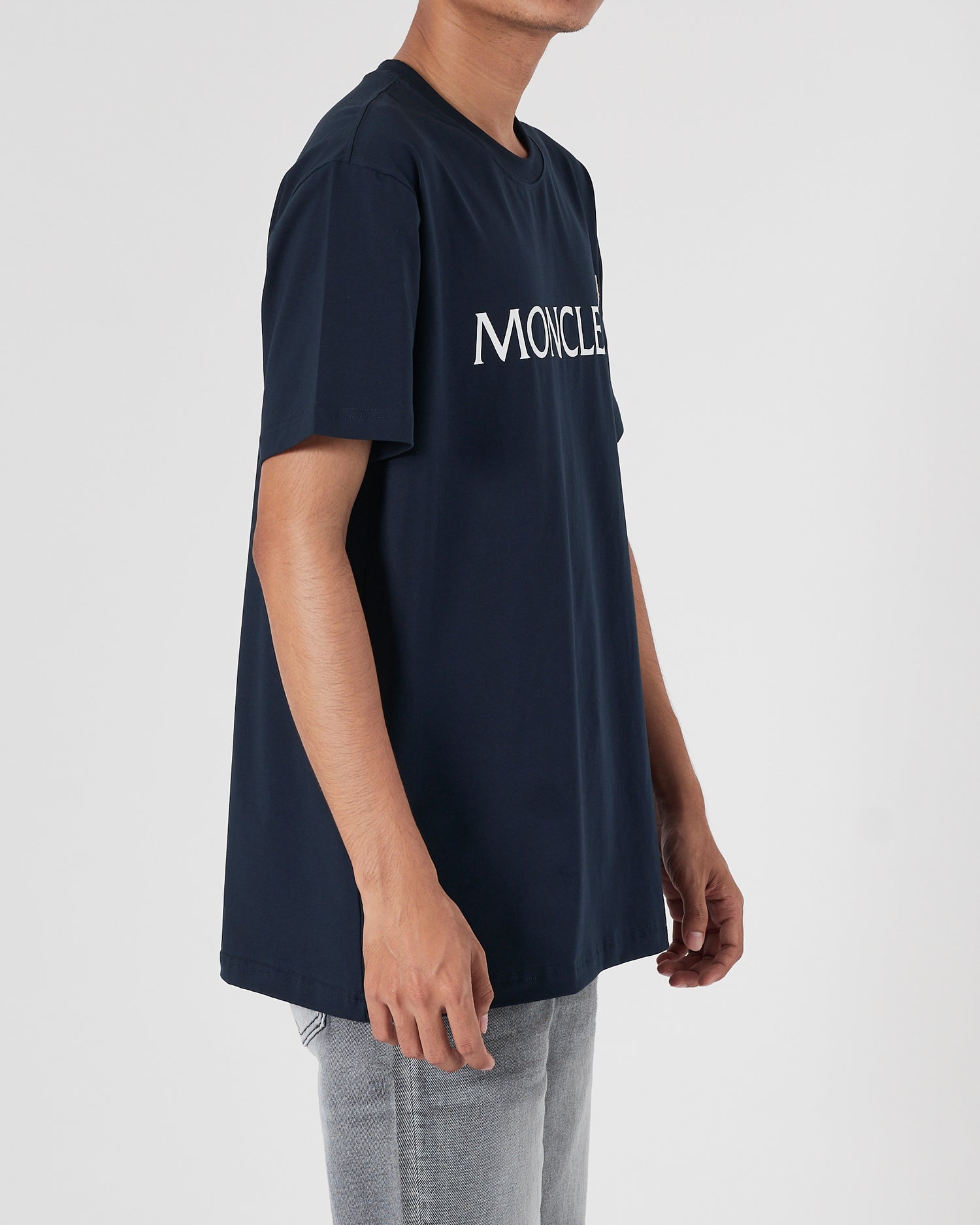 MON Logo Printed Men Blue T-Shirt 15.90