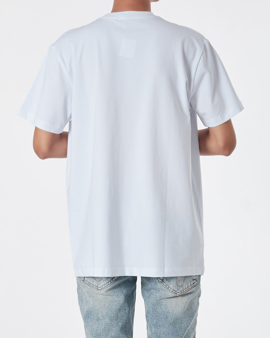 MKI Fox Embroidered Men White T-Shirt 14.90