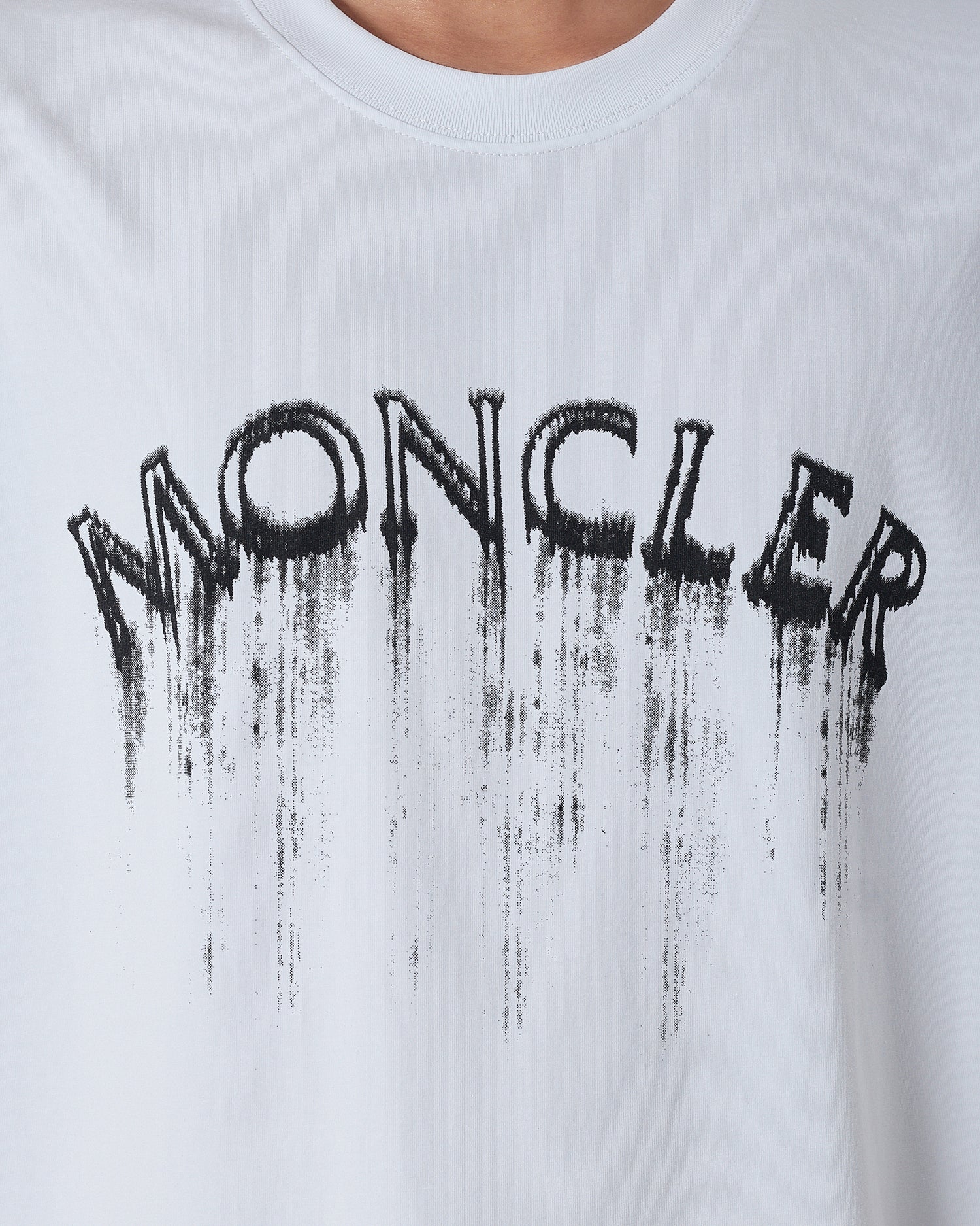 MON Logo Dripping Men White T-Shirt 16.90