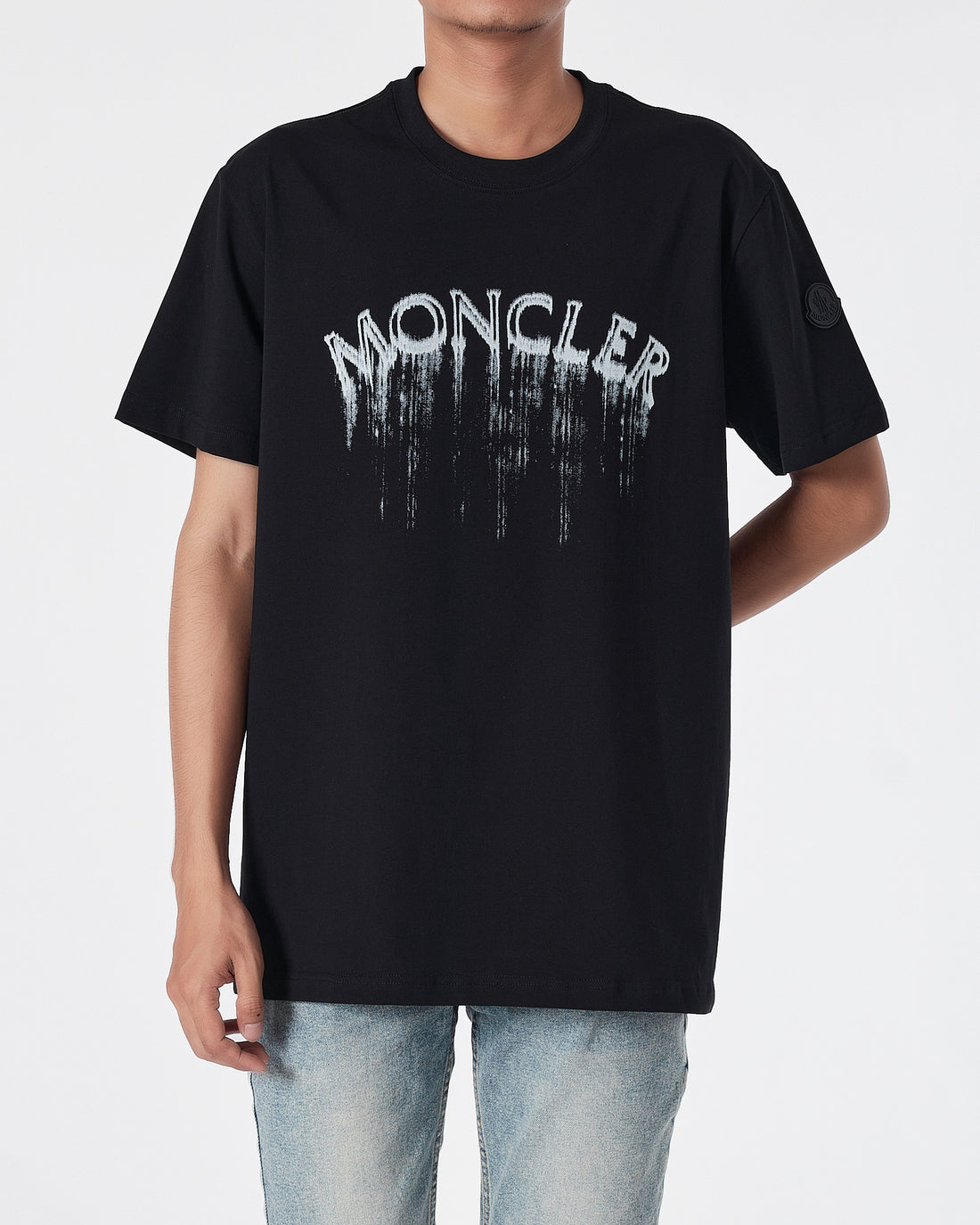MON Logo Dripping Men Black T-Shirt 16.90