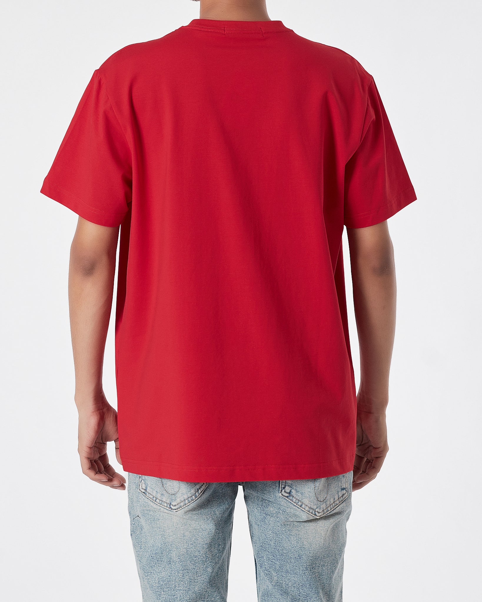 CD Logo Embroidered Unisex Red T-Shirt 15.90