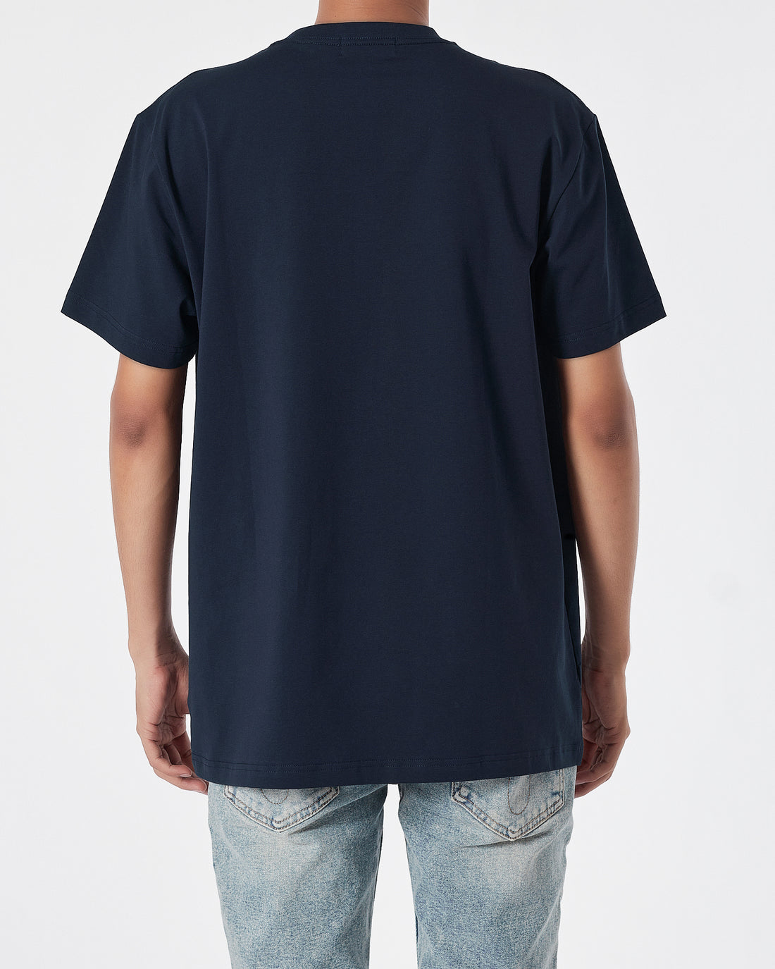 MKI Fox Embroidered Men Blue T-Shirt 14.90