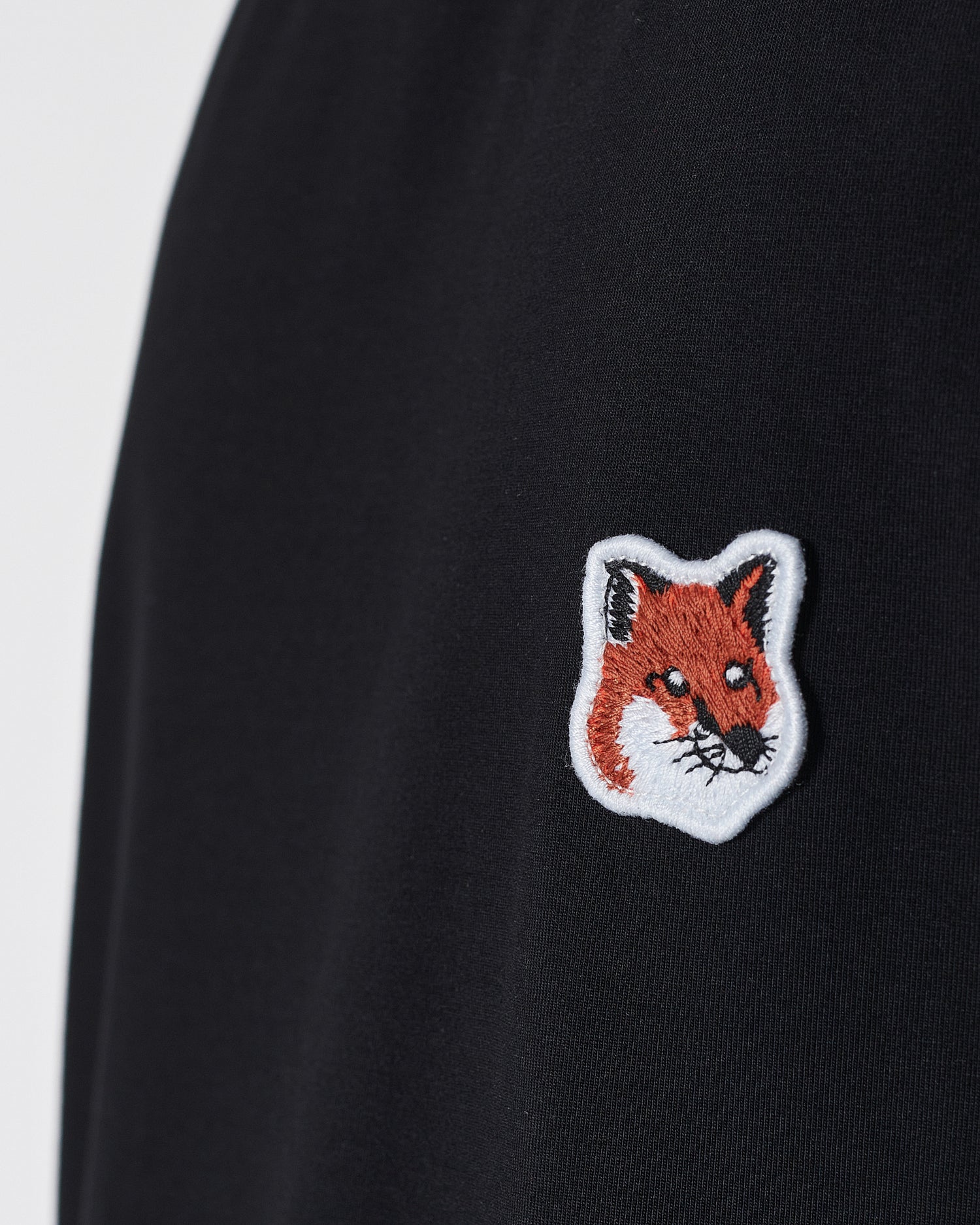 MKI Fox Embroidered Men Black T-Shirt 14.90