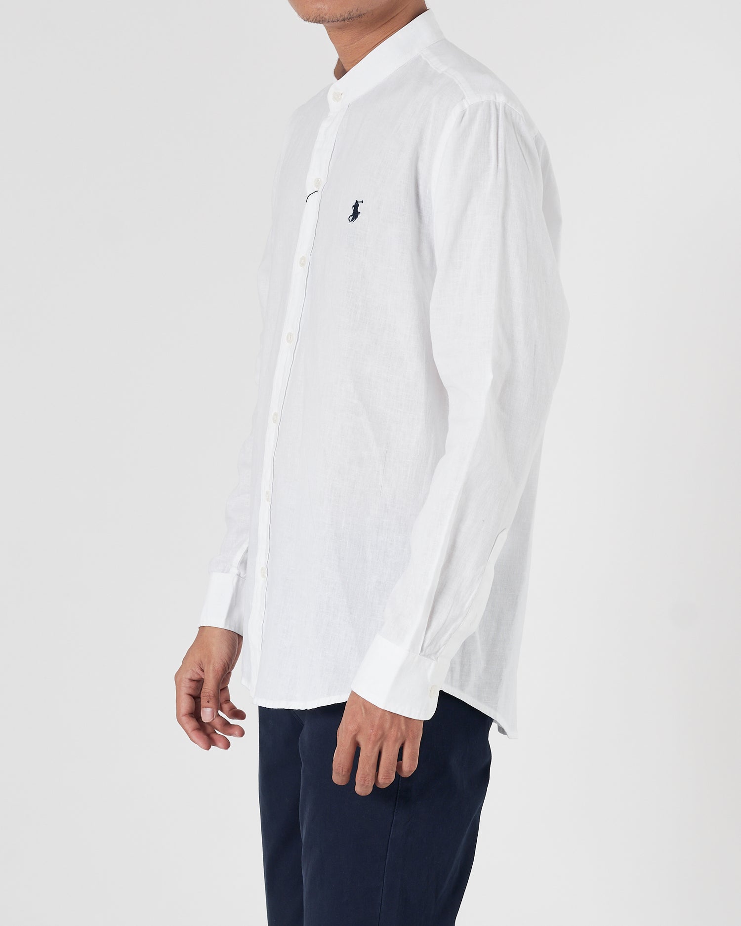 RL Linen Men White Shirts Long Sleeve 20.90