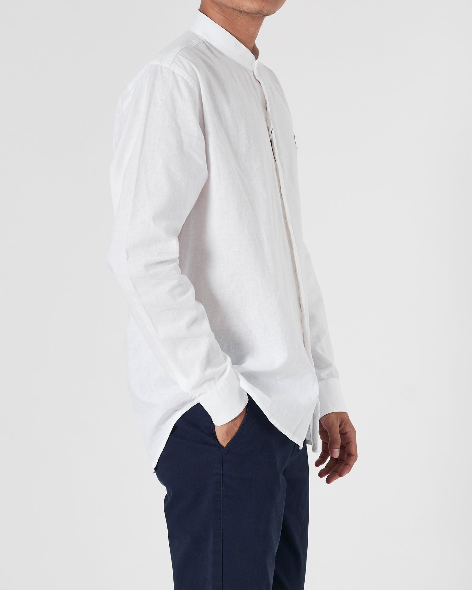 RL Linen Men White Shirts Long Sleeve 20.90