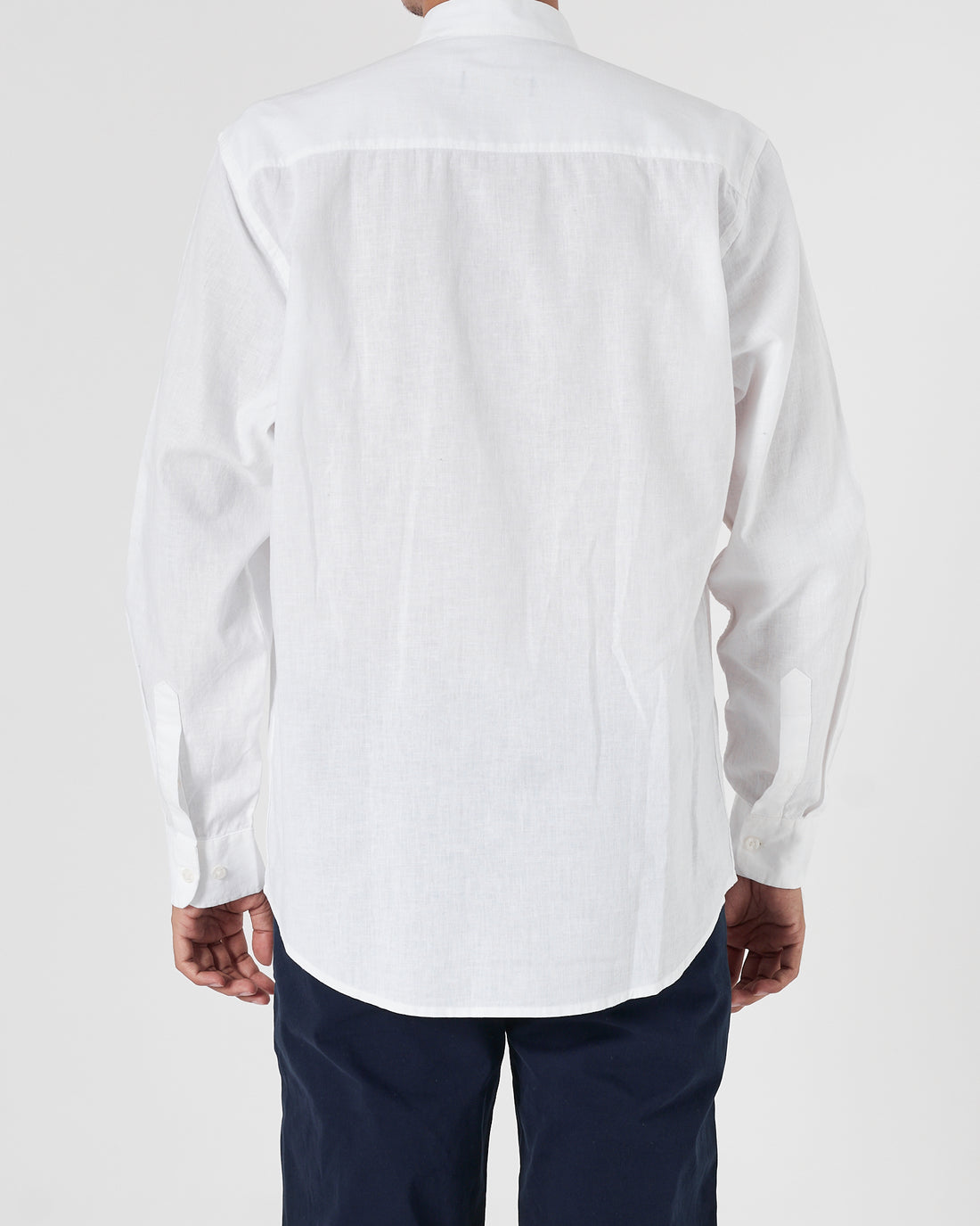 RL Linen Men White Shirts Long Sleeve 20.90