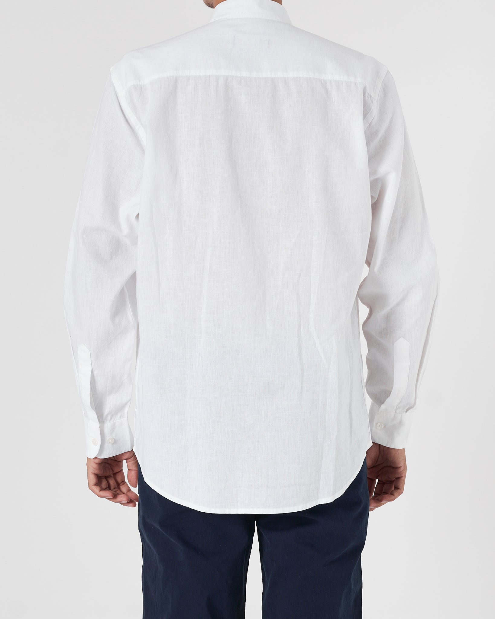 RL Linen Men White Shirts Long Sleeve 20.90