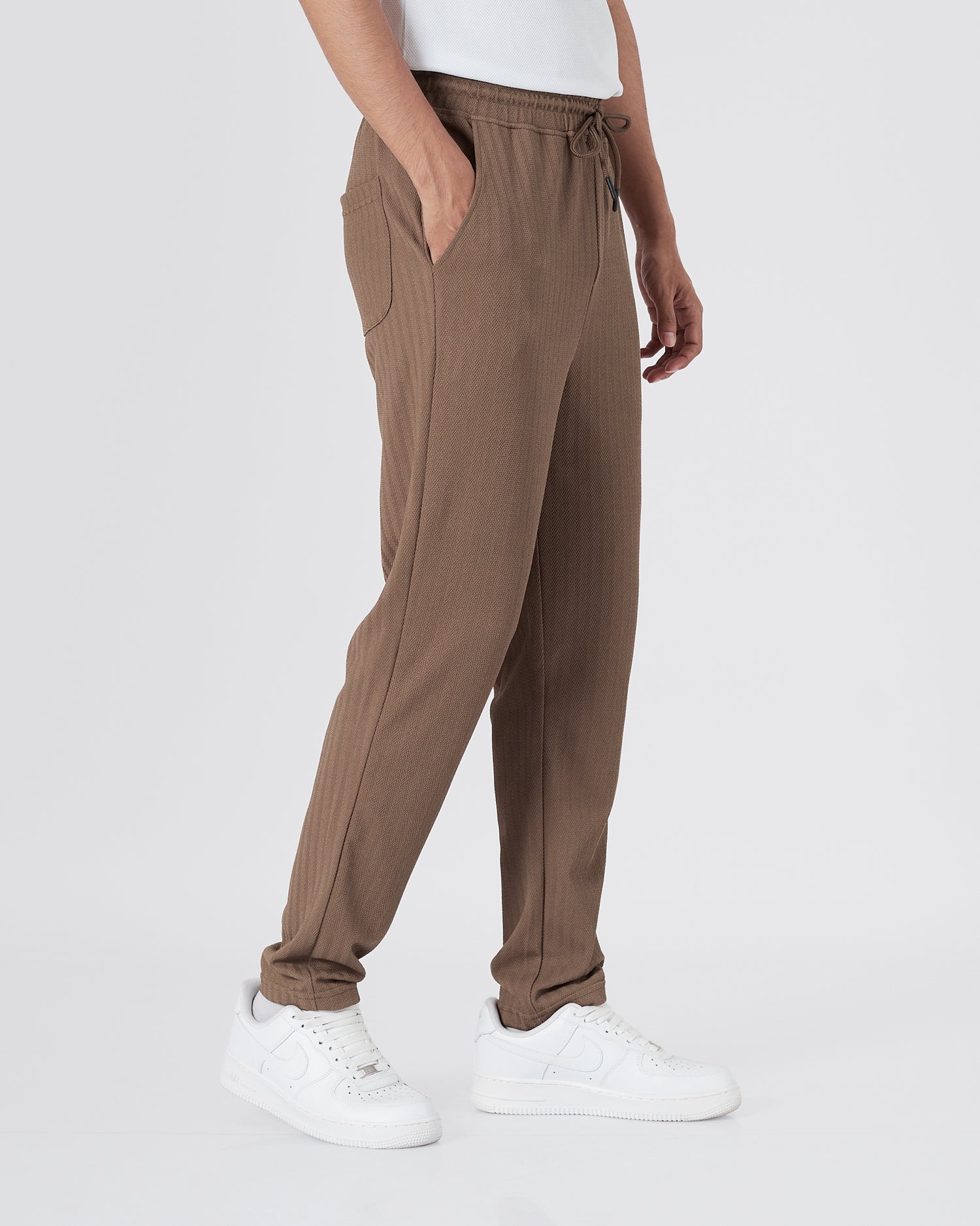 ZAR Elastic Waistband Men Brown  Track Pants 21.90